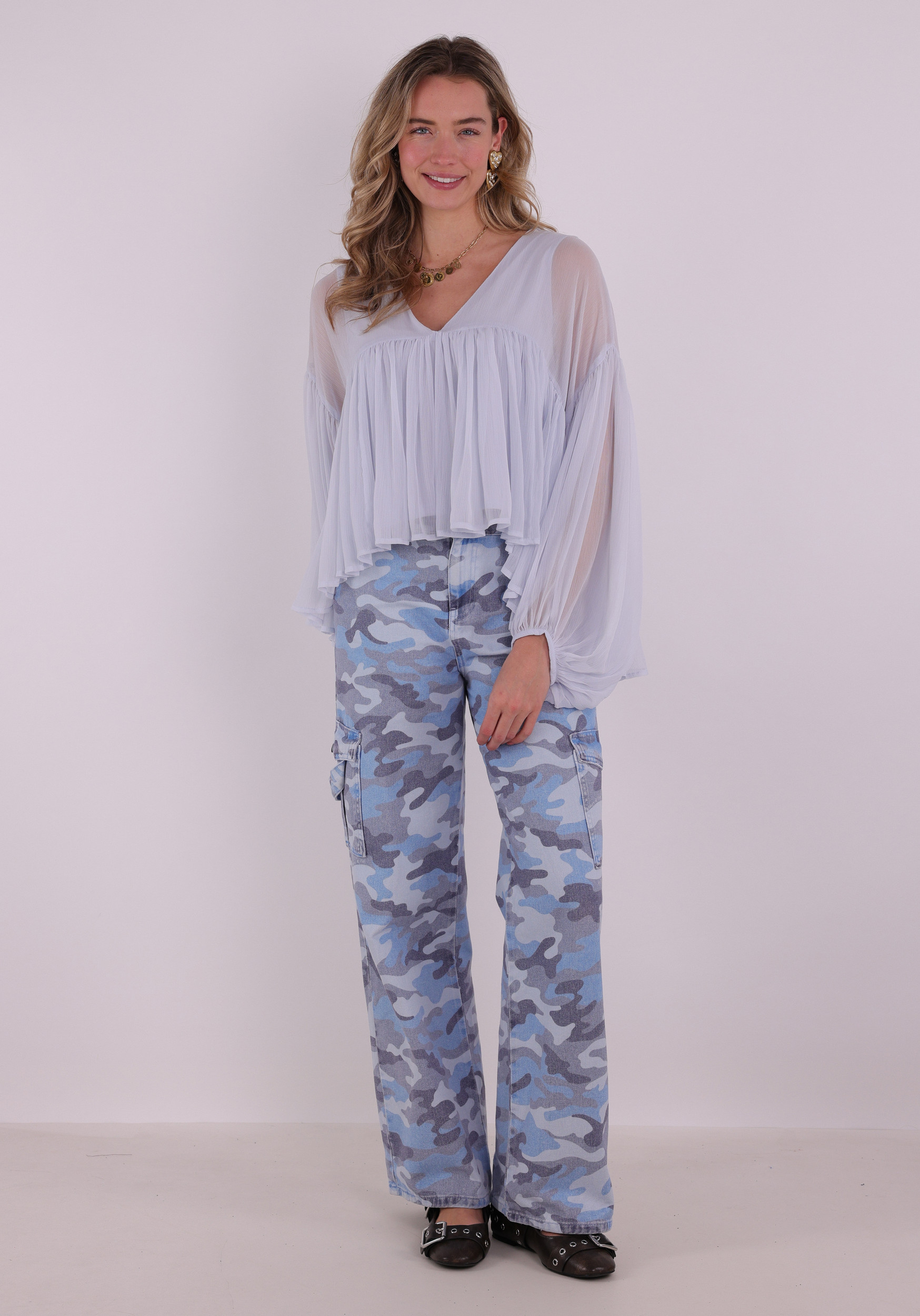 Vero moda Top Katie 10346404 Licht blauw