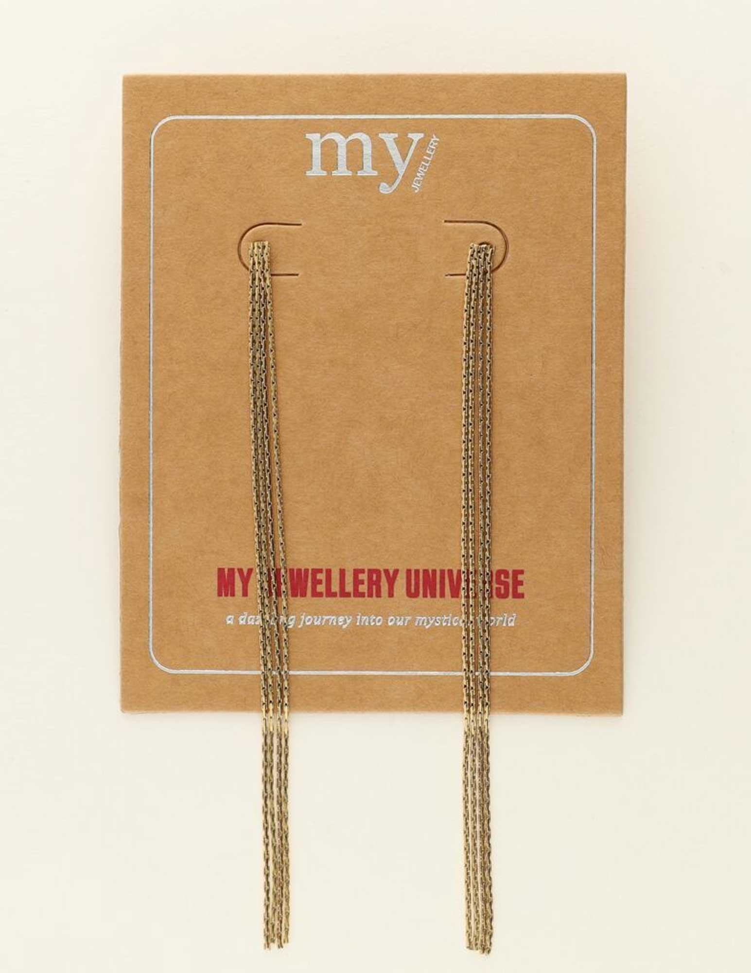 My Jewellery Universe lange oorbellen MJ09548 Goud