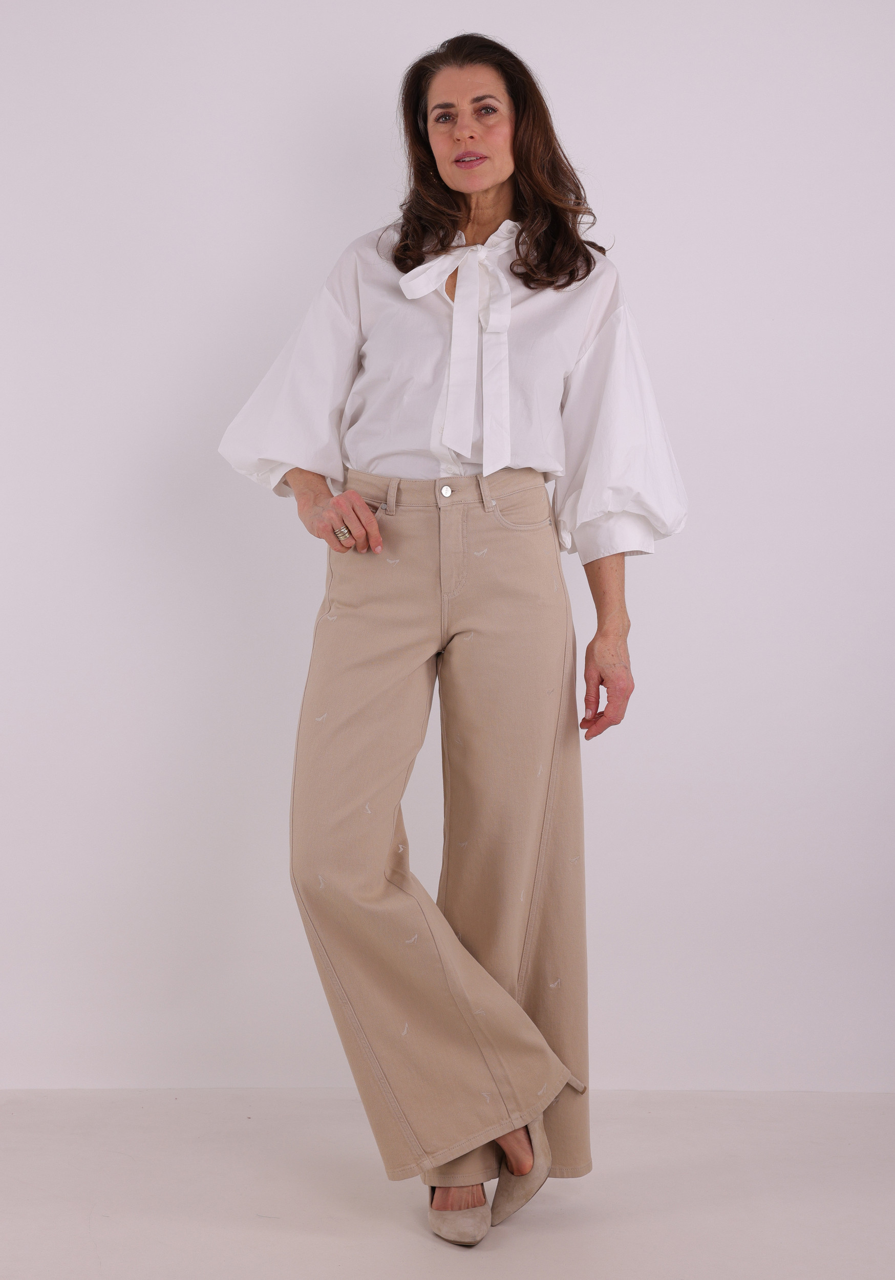 Tramontana Blouse Poplin O02-19-301 Wolwit-ecru