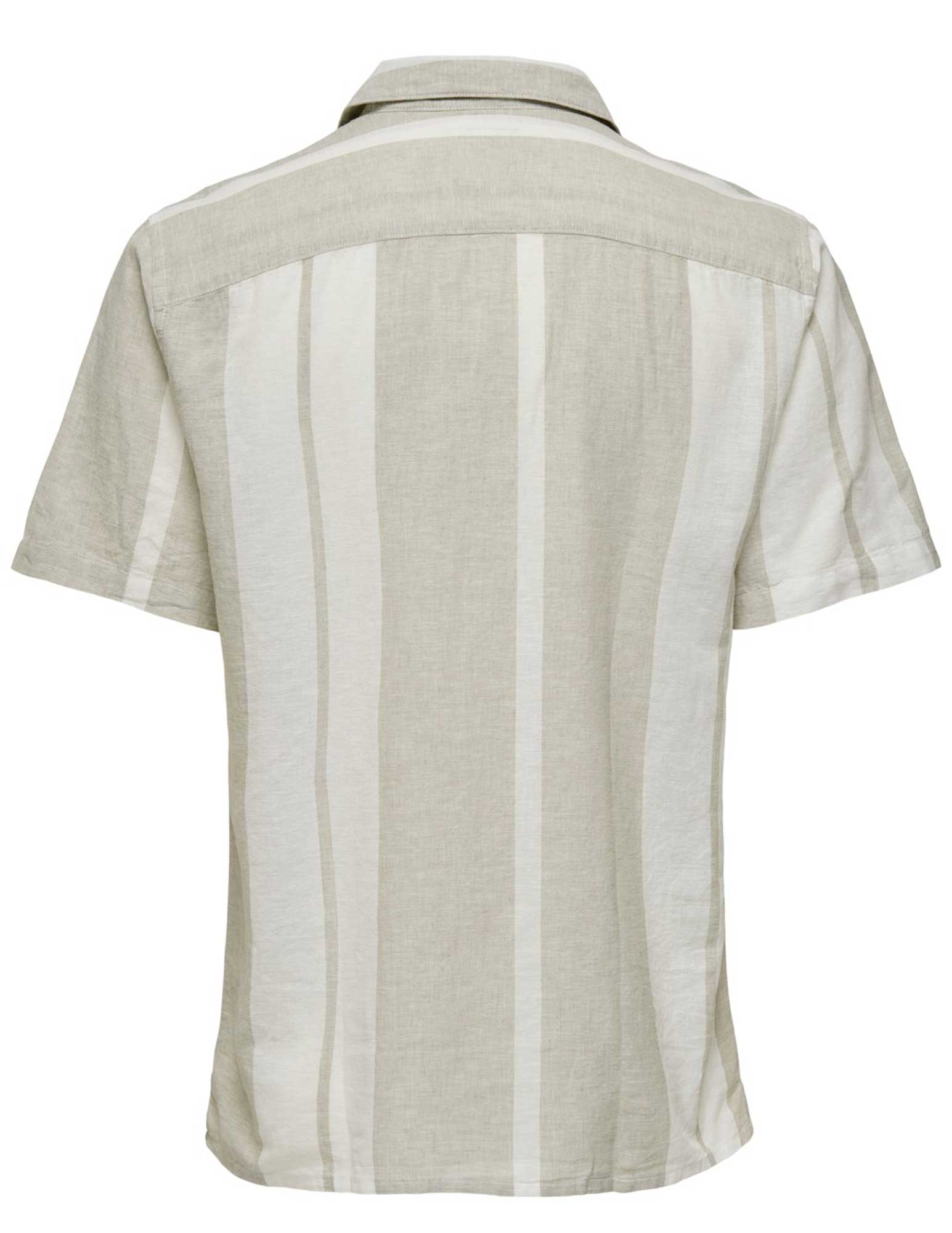 ONLY & SONS Overhemd Caiden met strepen 22026109 Khaki