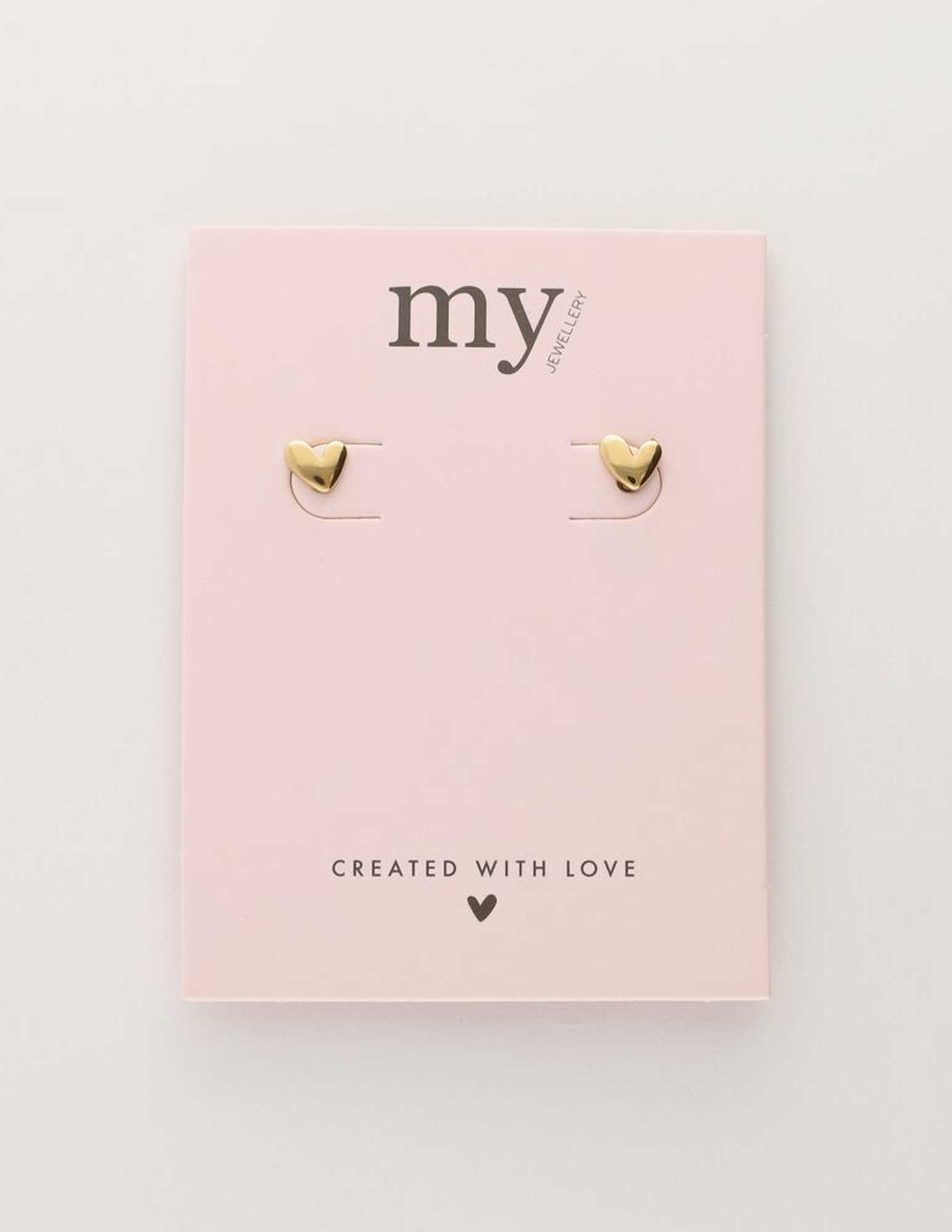 My Jewellery Studs hart groot MJ10321 Goud