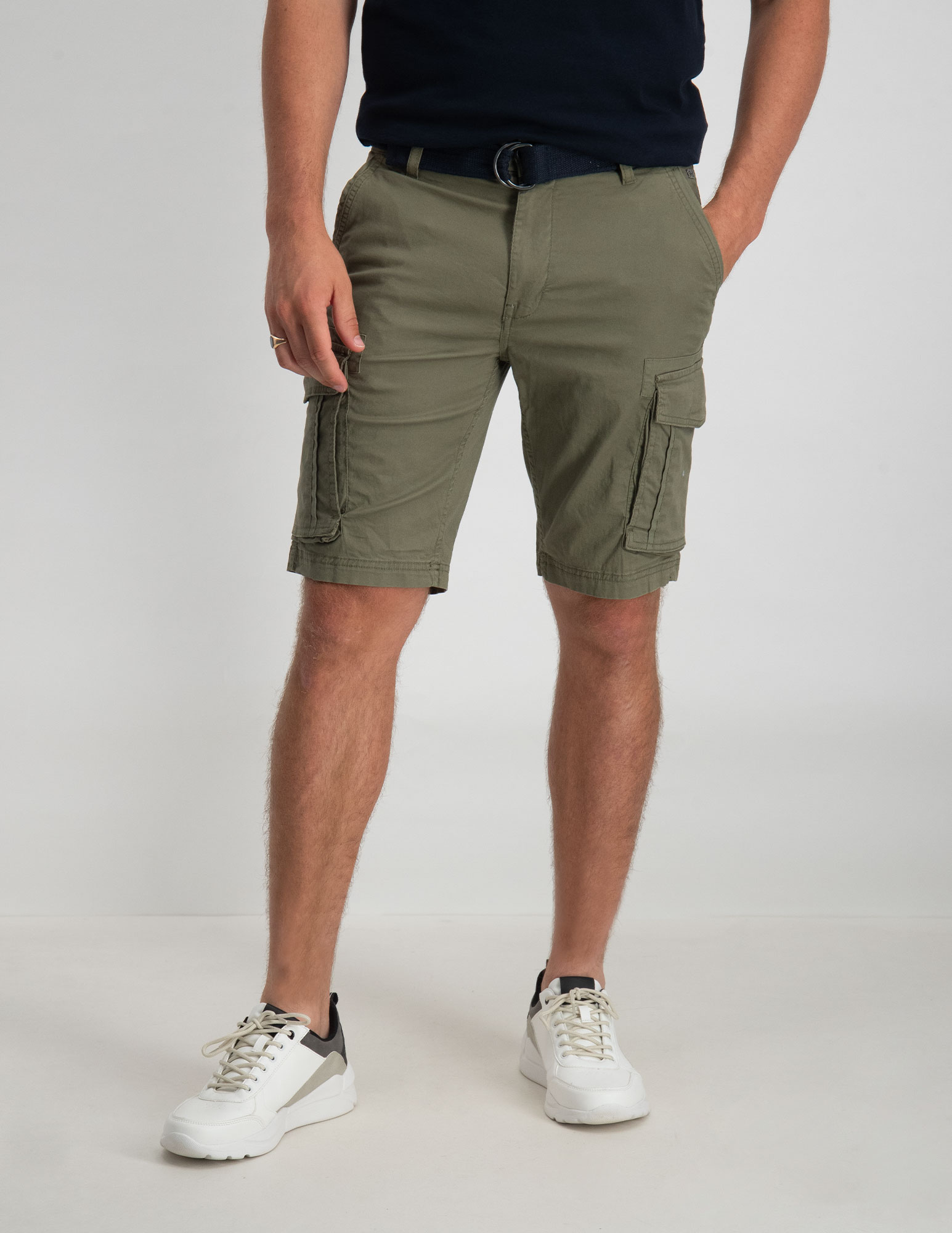 Petrol Korte broek cargo M-1030-SHO536 Leger Groen