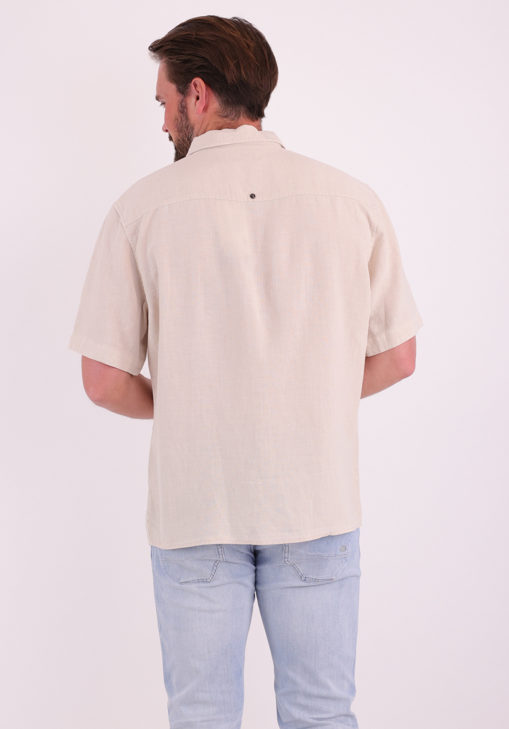 No Excess Overhemd linnen 32420423 Beige