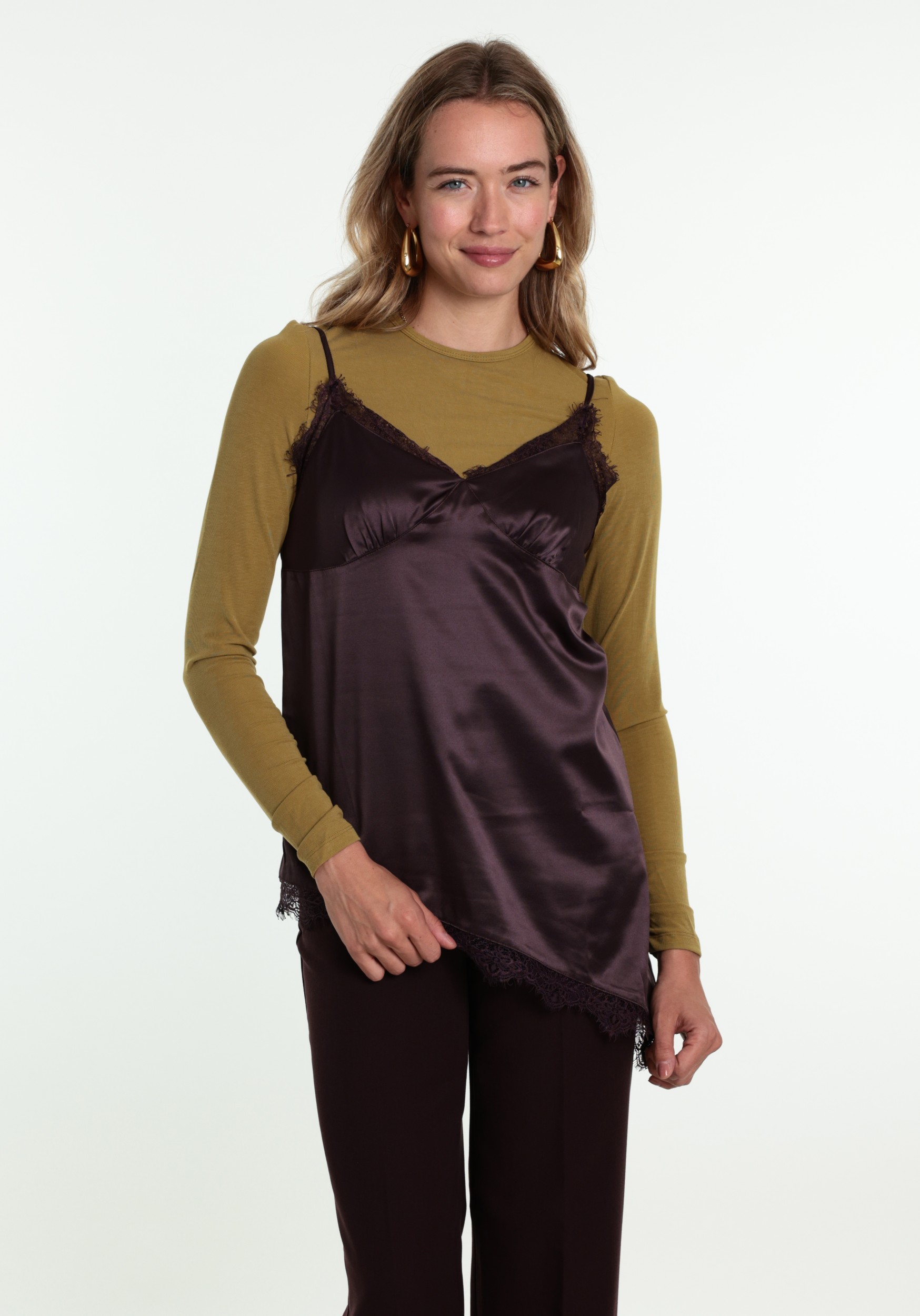 Harper & Yve Top Faye AW6P403 Donker Paars