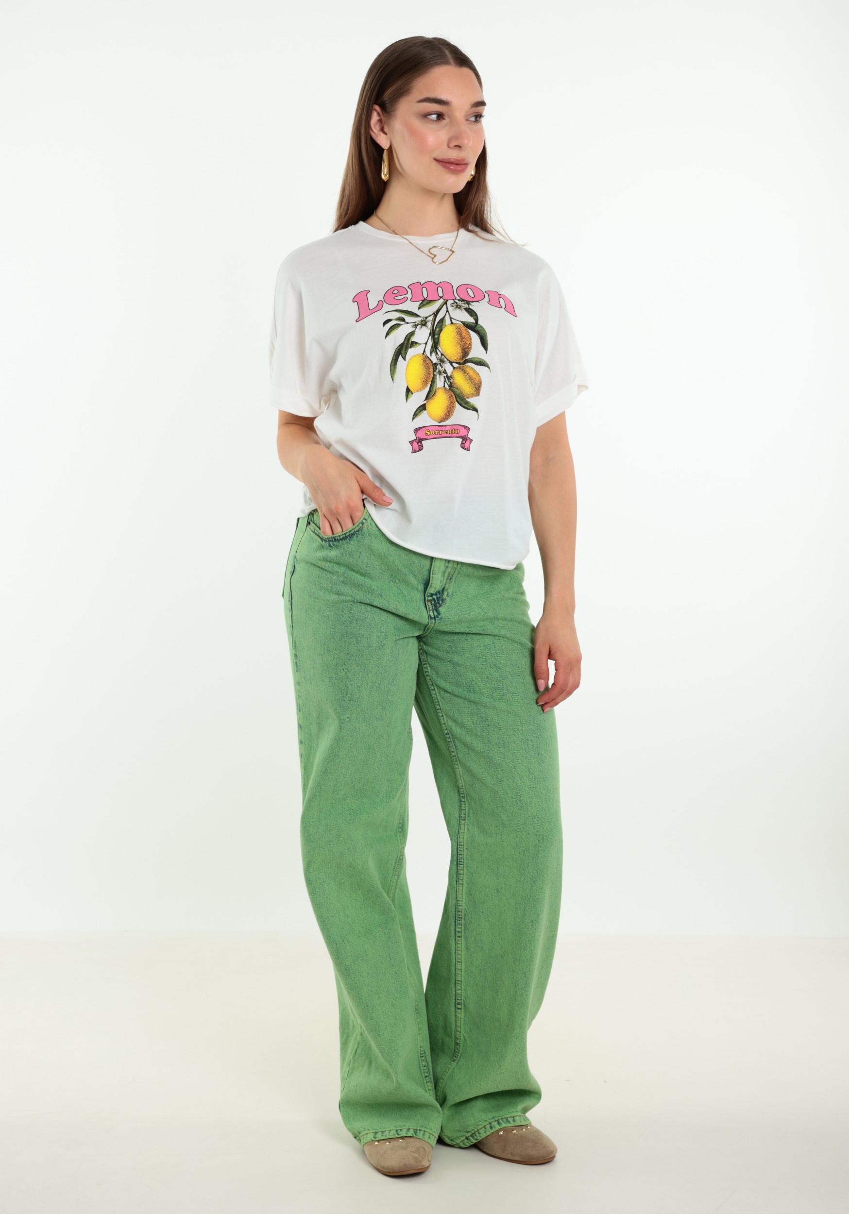 ONLY T-shirt Minna 15372639 Wolwit-ecru