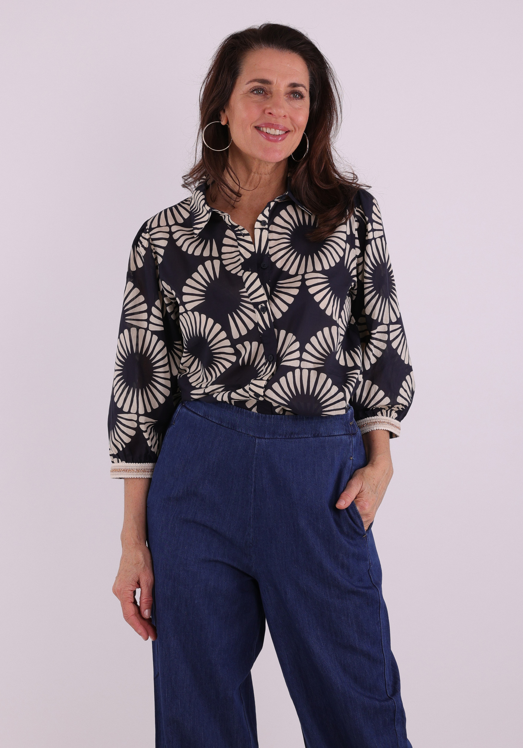 Geisha Blouse 63208-20 Zwart