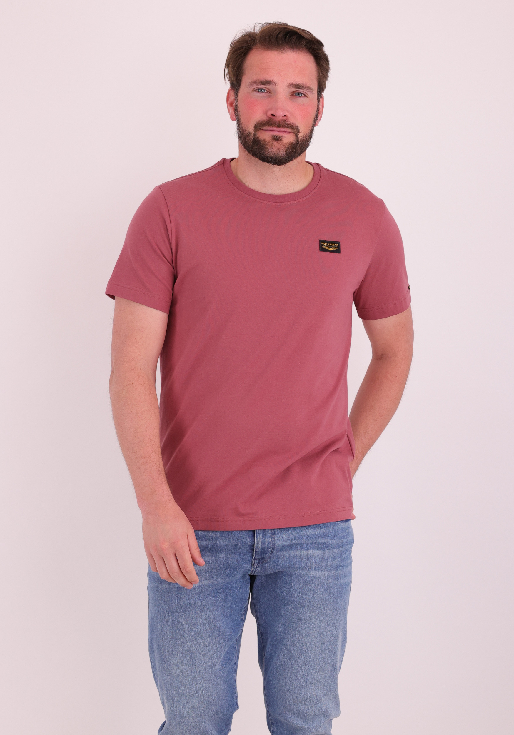 PME Legend T-shirt American classic PTSS2602599 Steenrood
