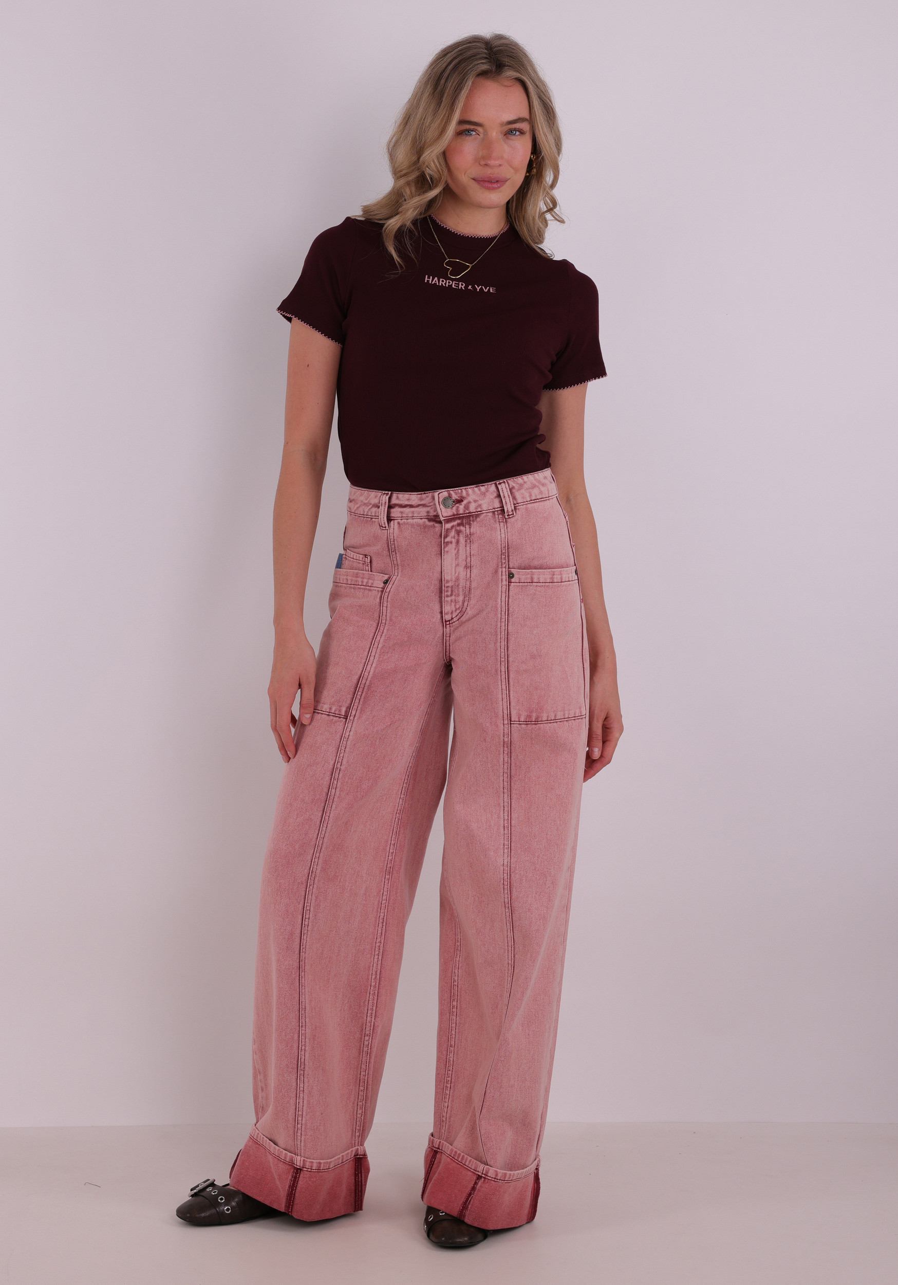 Harper & Yve Top Cammy SS6P408 Donker Paars