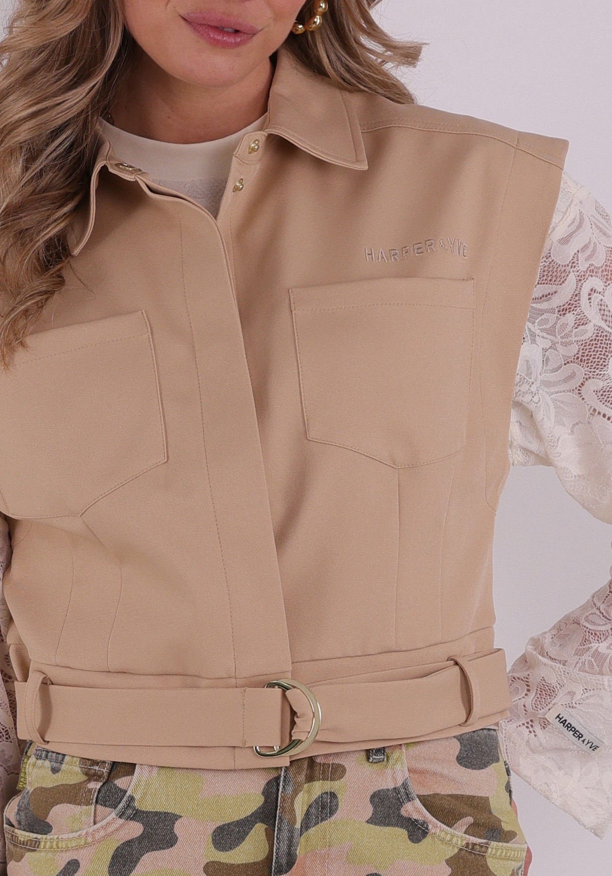 Harper & Yve Gilet Katie SS6N205 Beige
