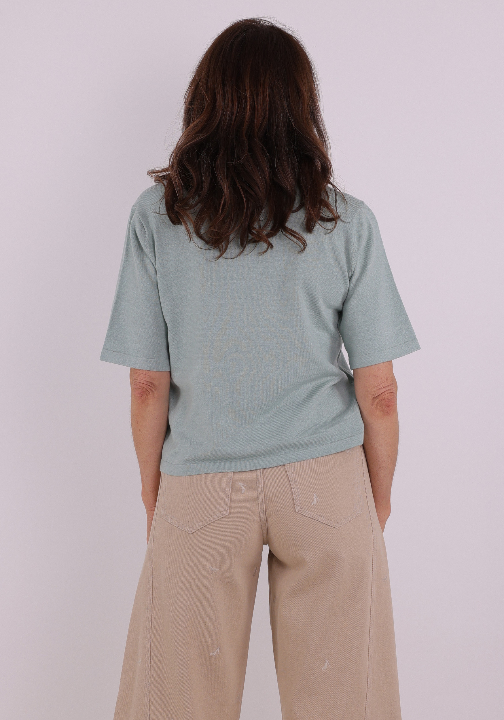 Vila T-shirt Malu 14112136 Licht blauw