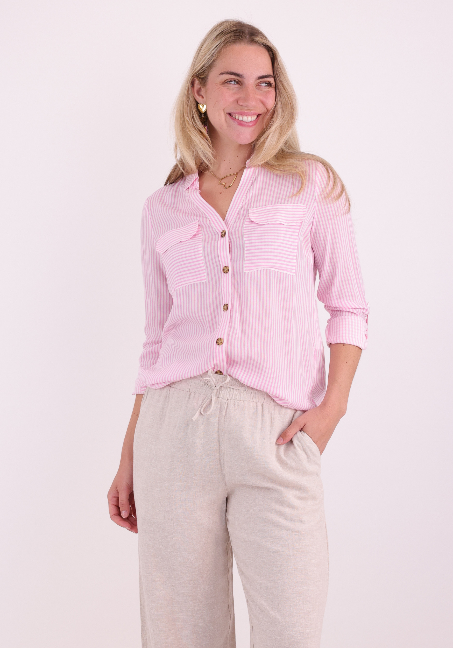 VERO MODA Blouse Bumpy 10275283 Licht rose