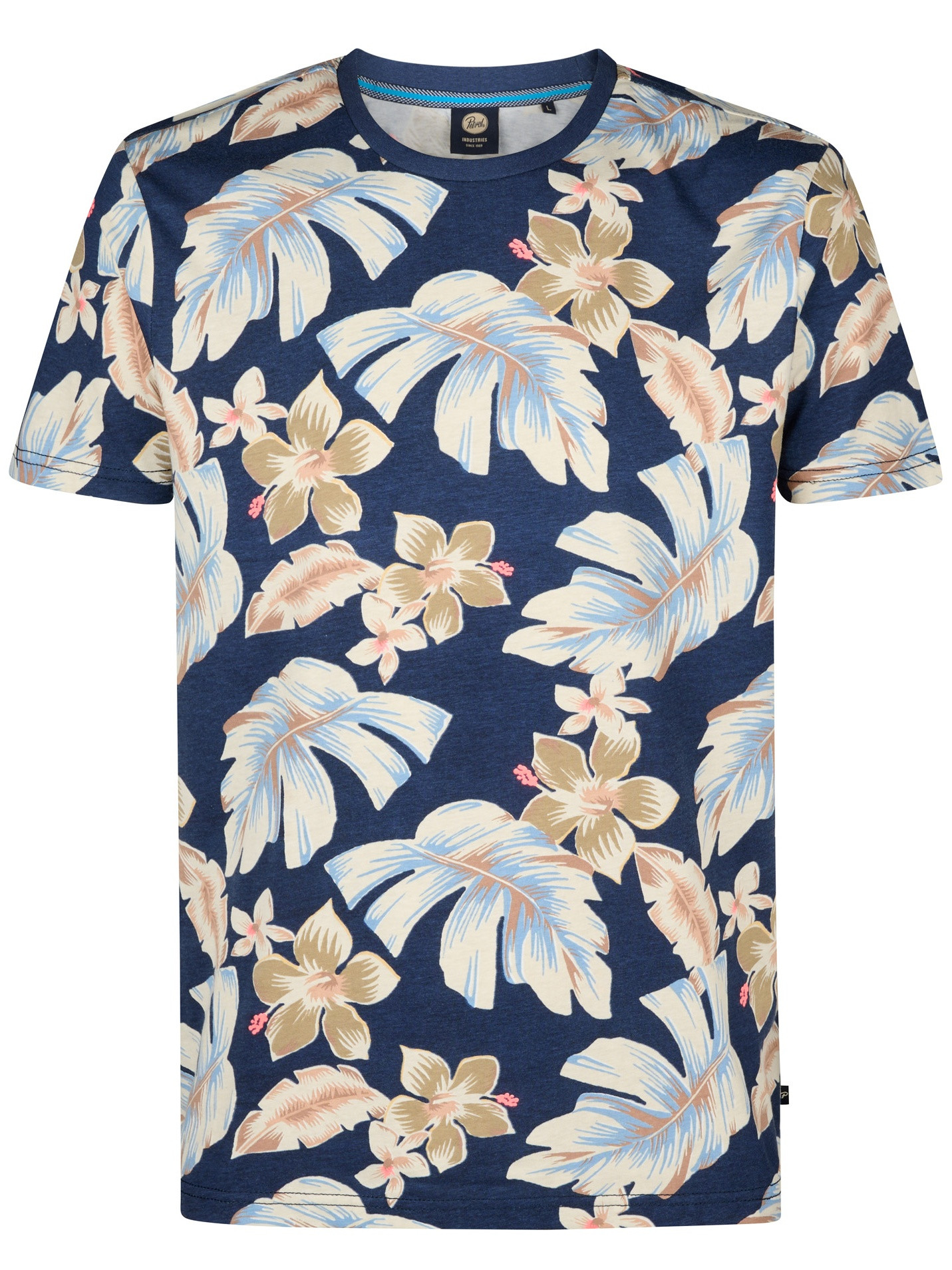 Petrol T-shirt M-1050-TSR655 Donker blauw