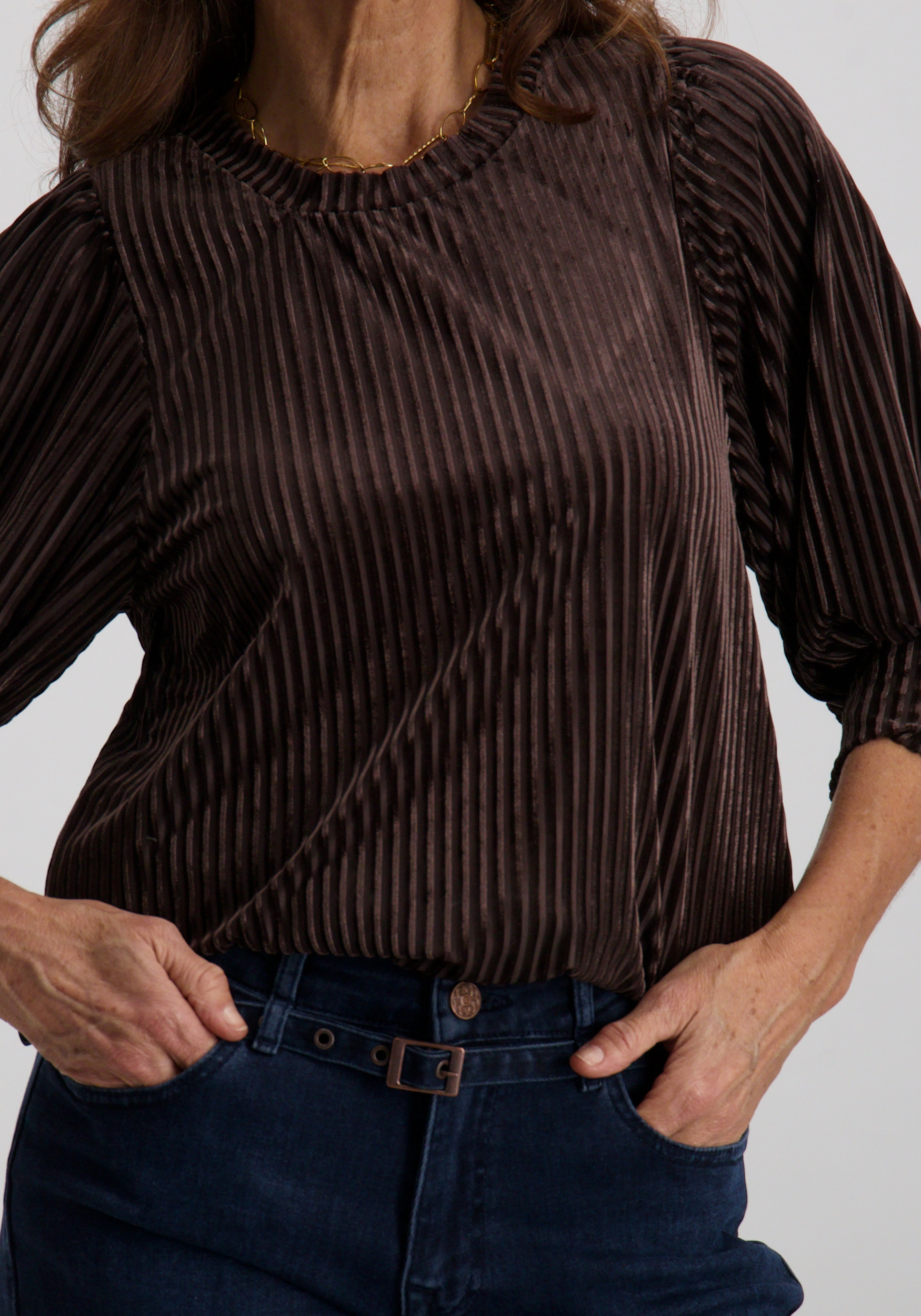 Kaffe Clothing Top Caca 10503887 Donker bruin