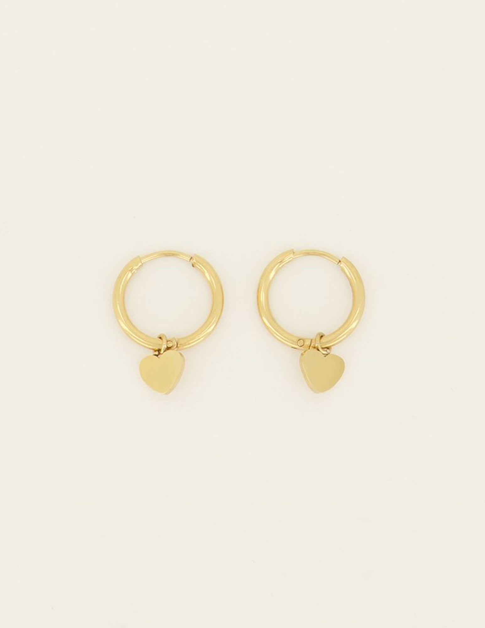 My Jewellery Oorbellen met hart MJ07889 Goud