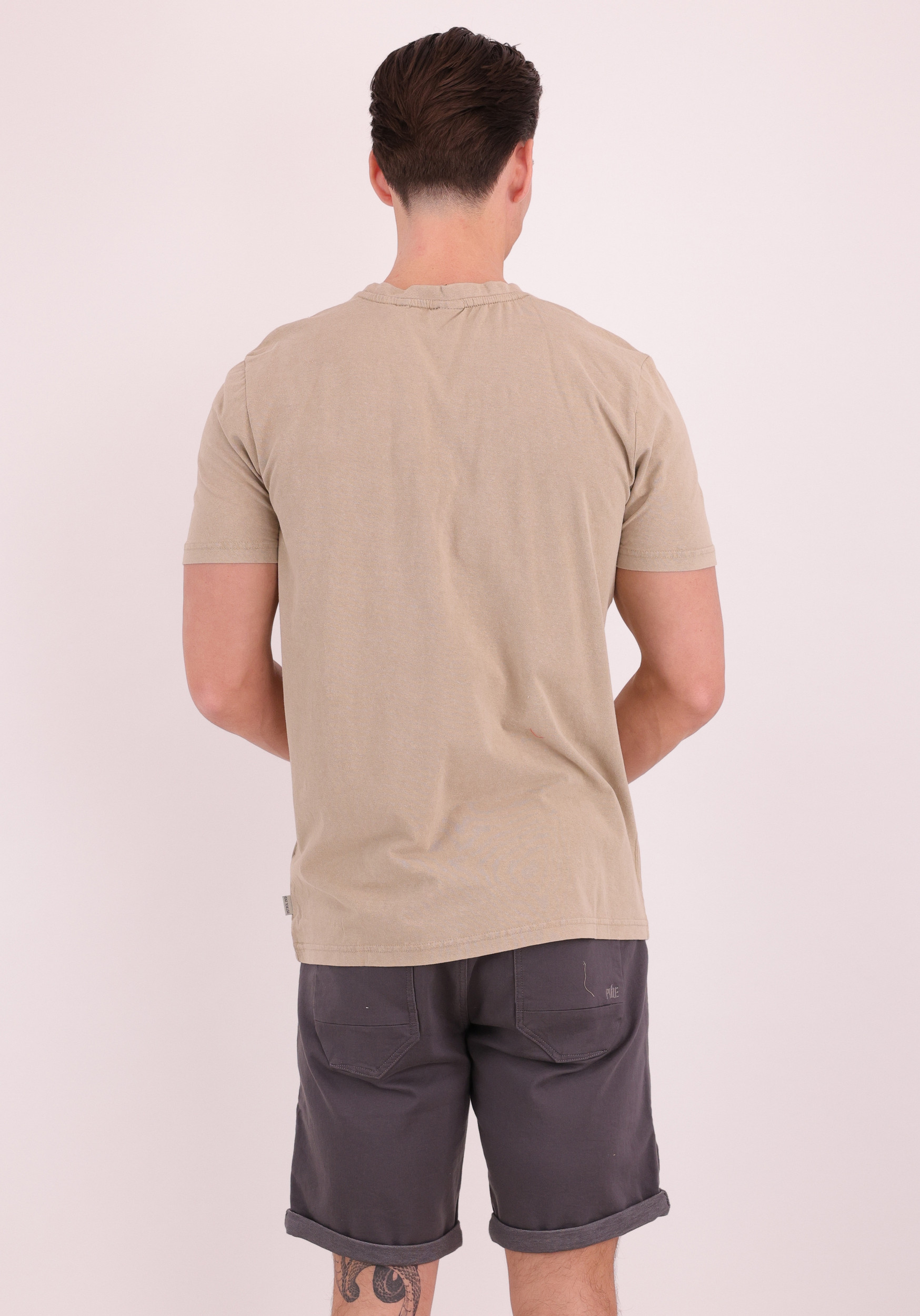 Petrol T-shirt M-1060-TSR623 Licht Bruin