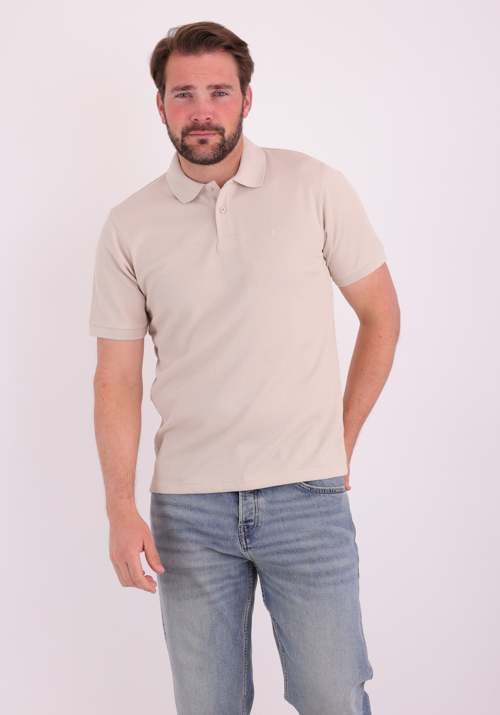 JACK & JONES Polo Austin 12268130 Beige