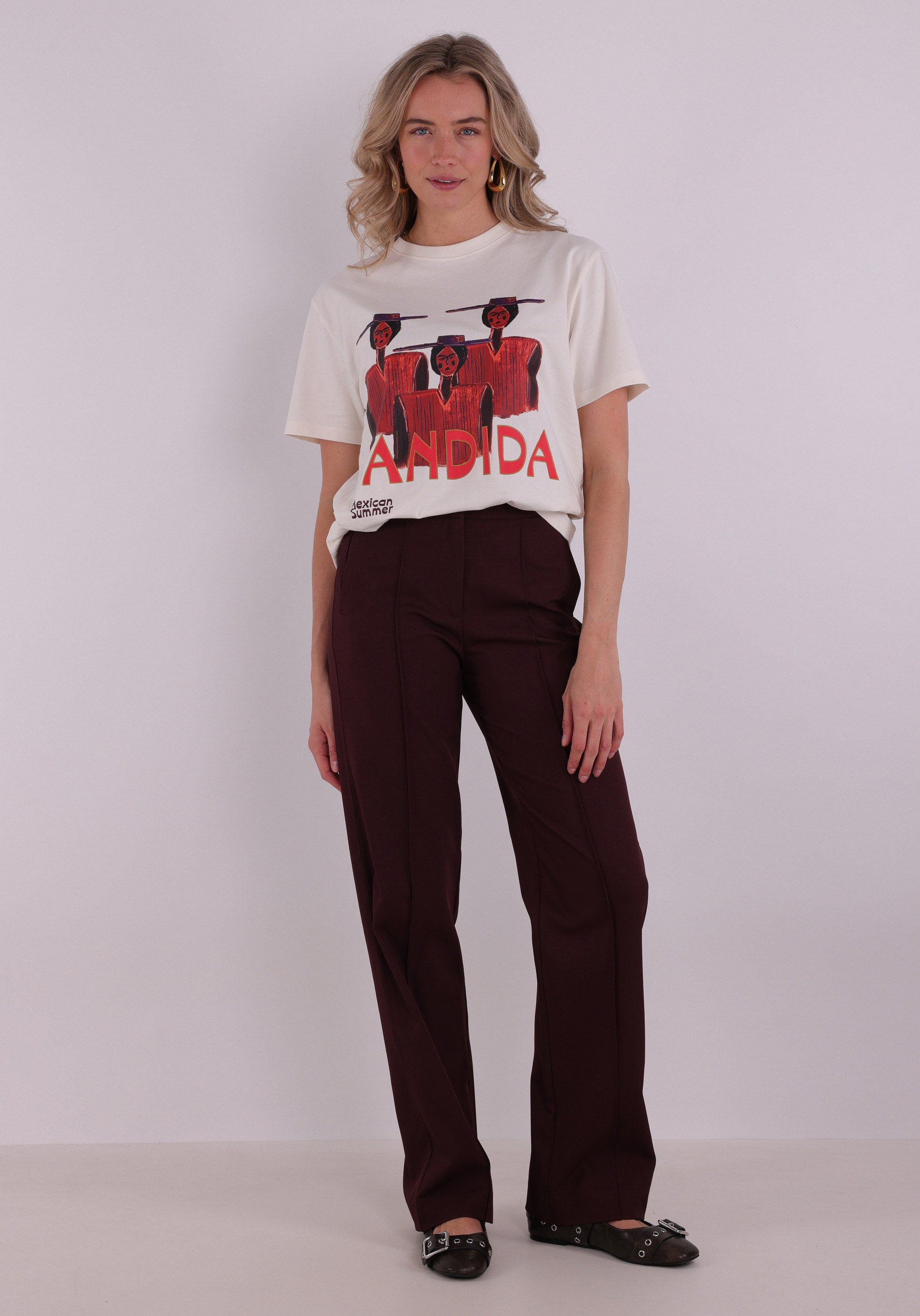 Harper & Yve T-shirt Bandida SS6Y304 Ecru