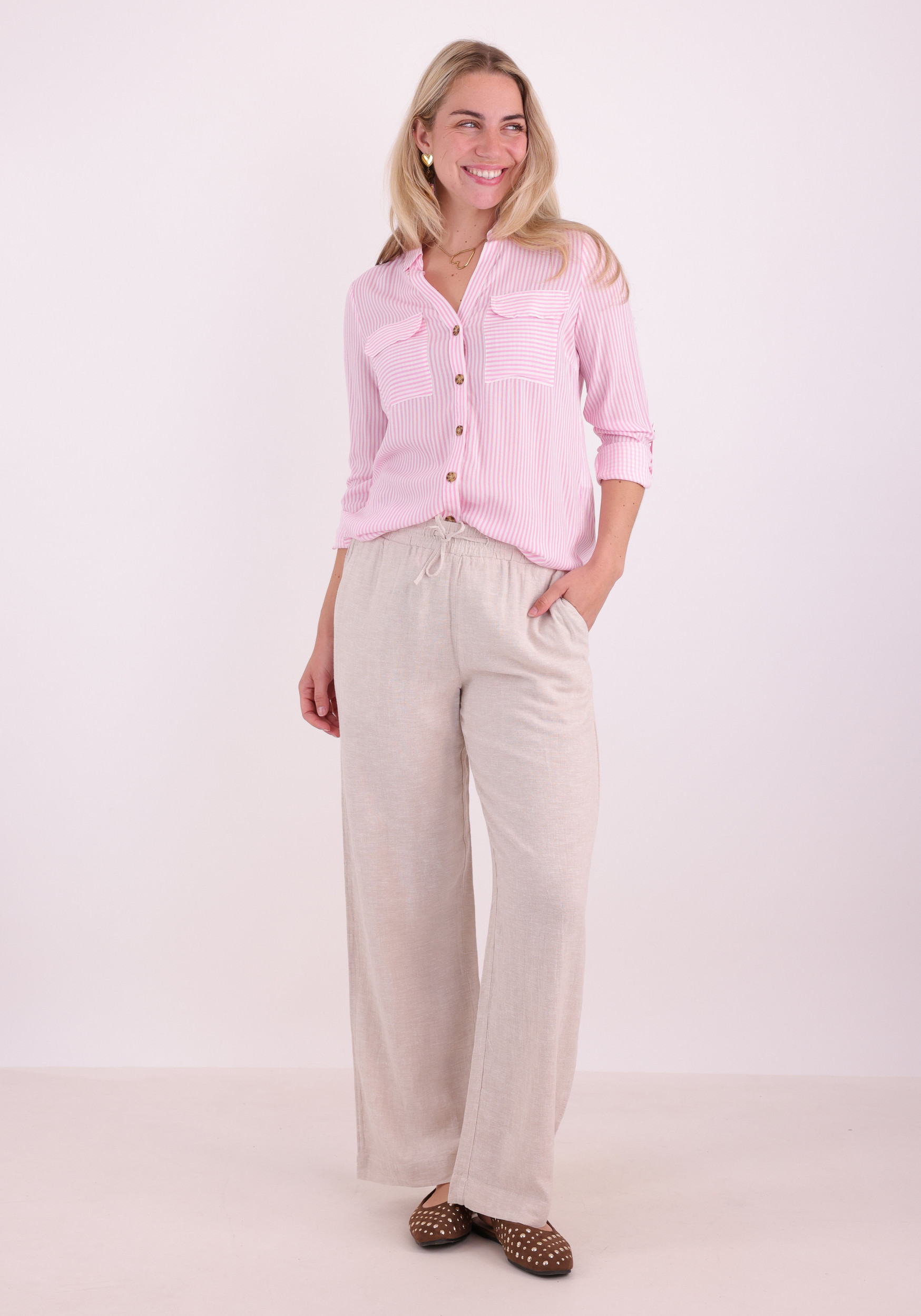 VERO MODA Blouse Bumpy 10275283 Licht rose