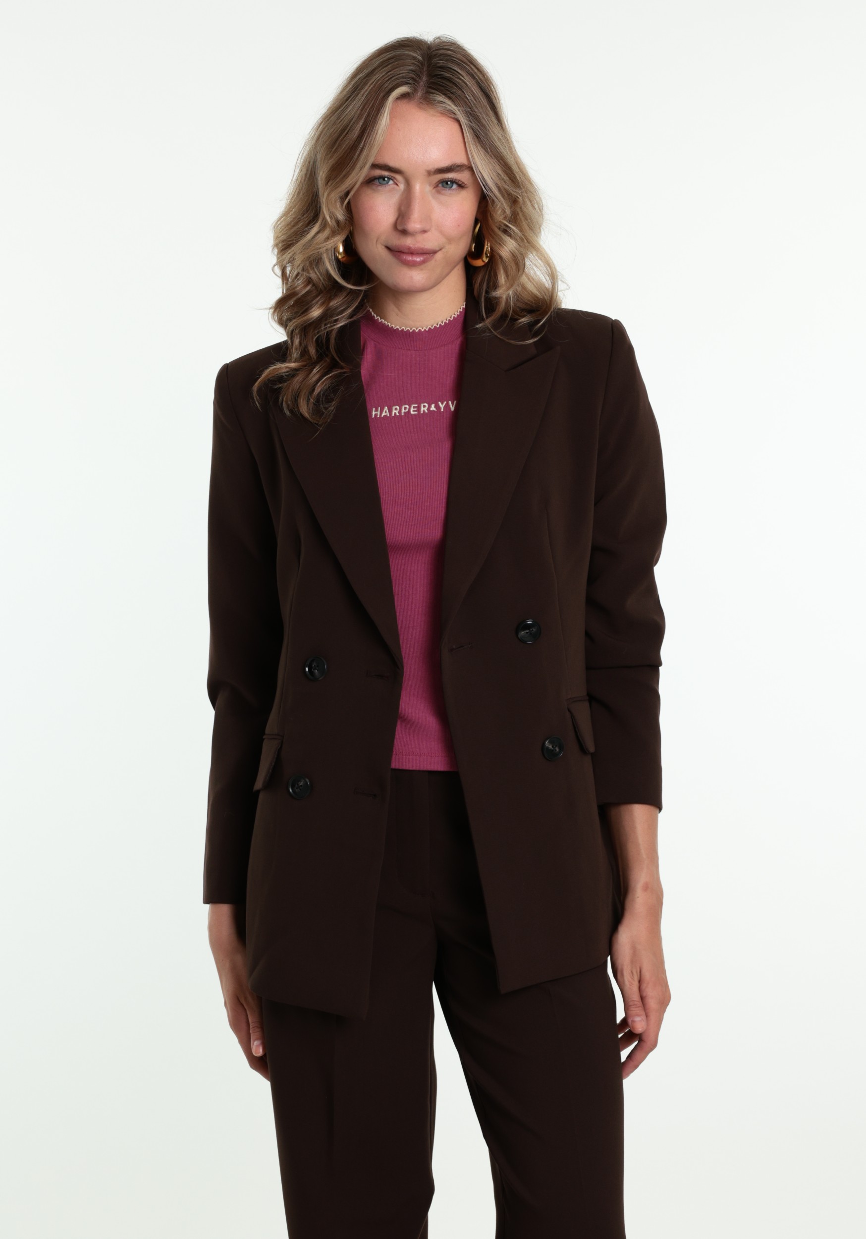 VERO MODA Blazer Magnolia 10348697 Donker bruin