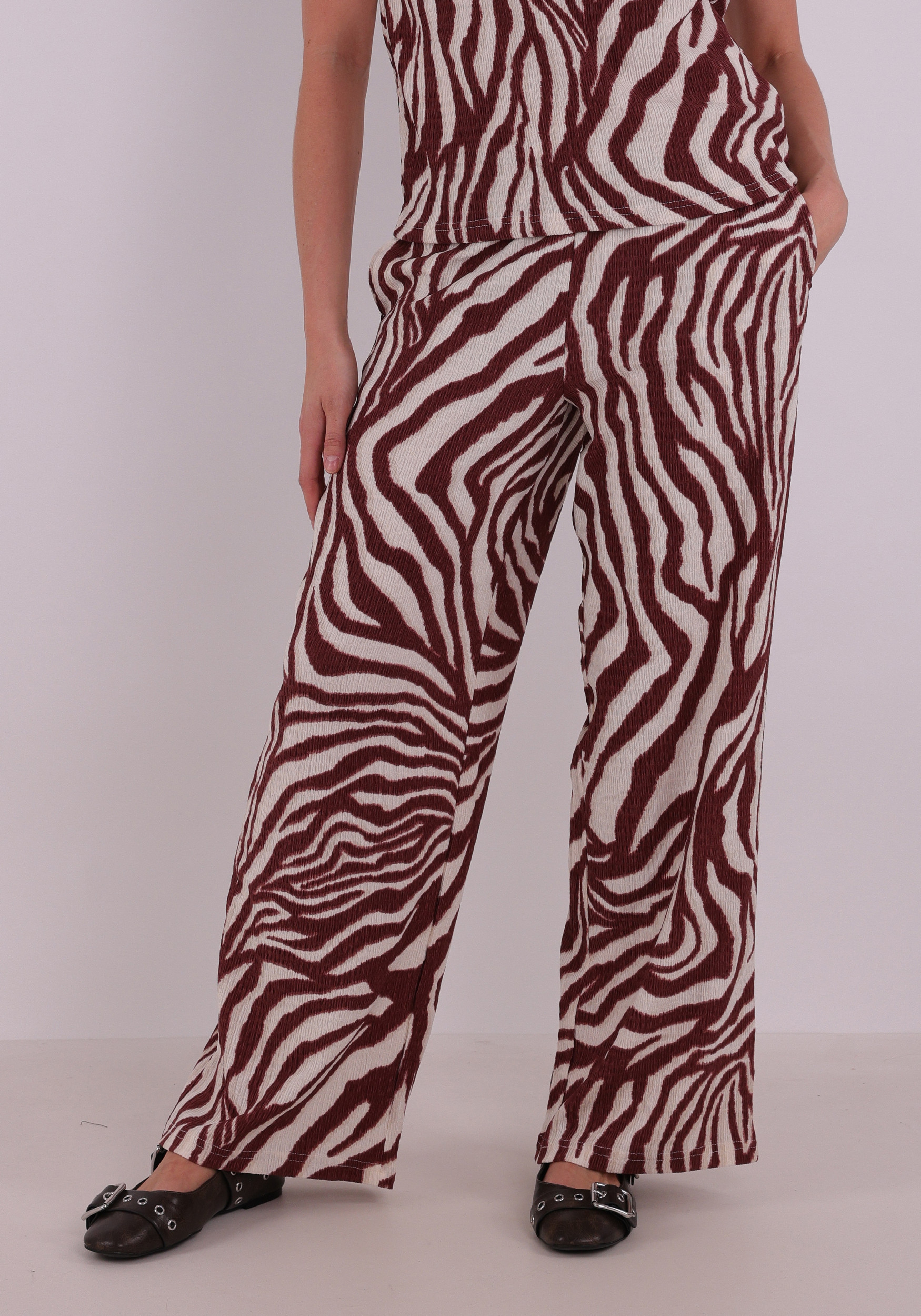 Vero moda Broek Friga 10339389 Rood