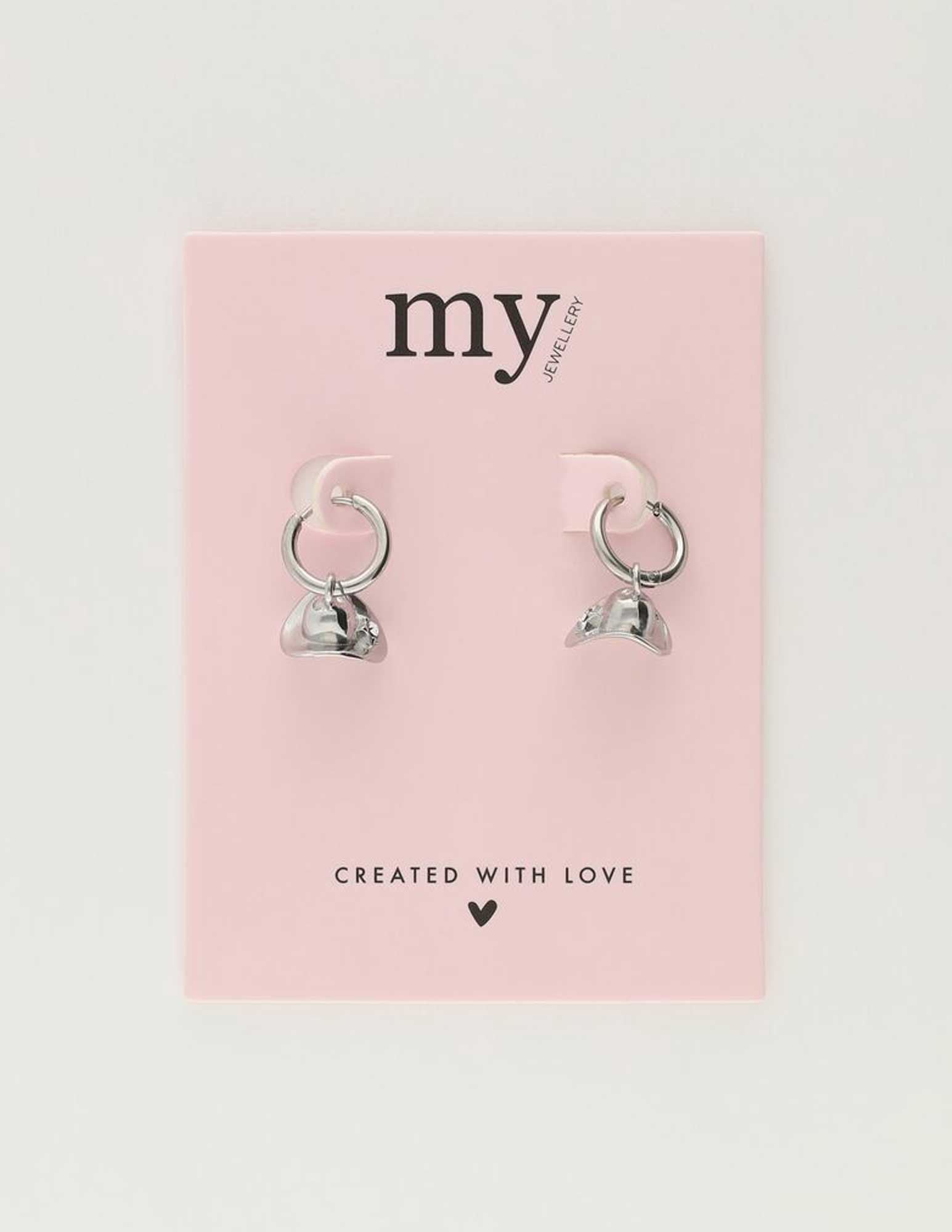 My Jewellery Oorringen met cowboyhoed MJ10299 Zilver