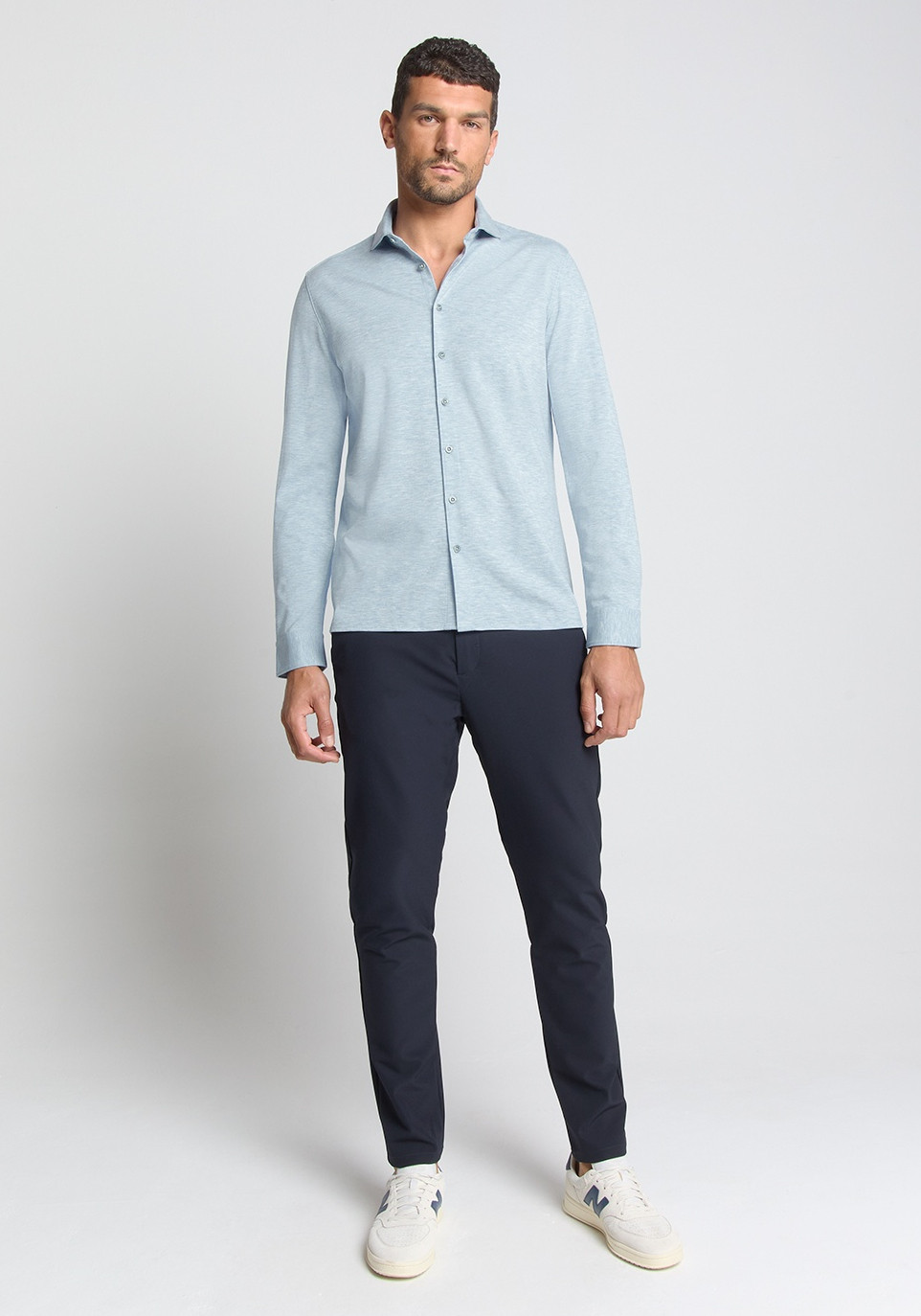 No Excess Overhemd  N4180 Licht blauw