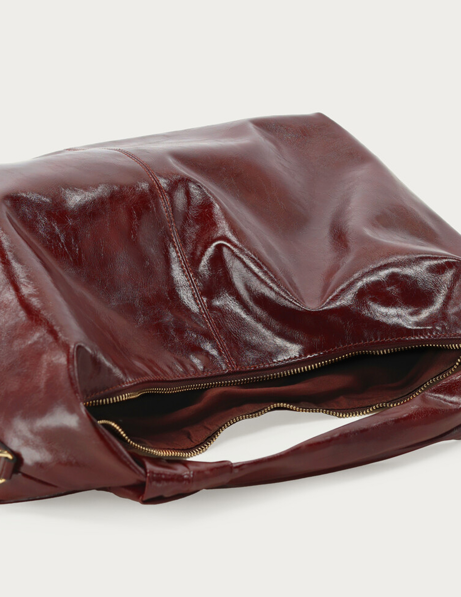 My Jewellery PU schoudertas met knoop MJ15229 Bordeaux