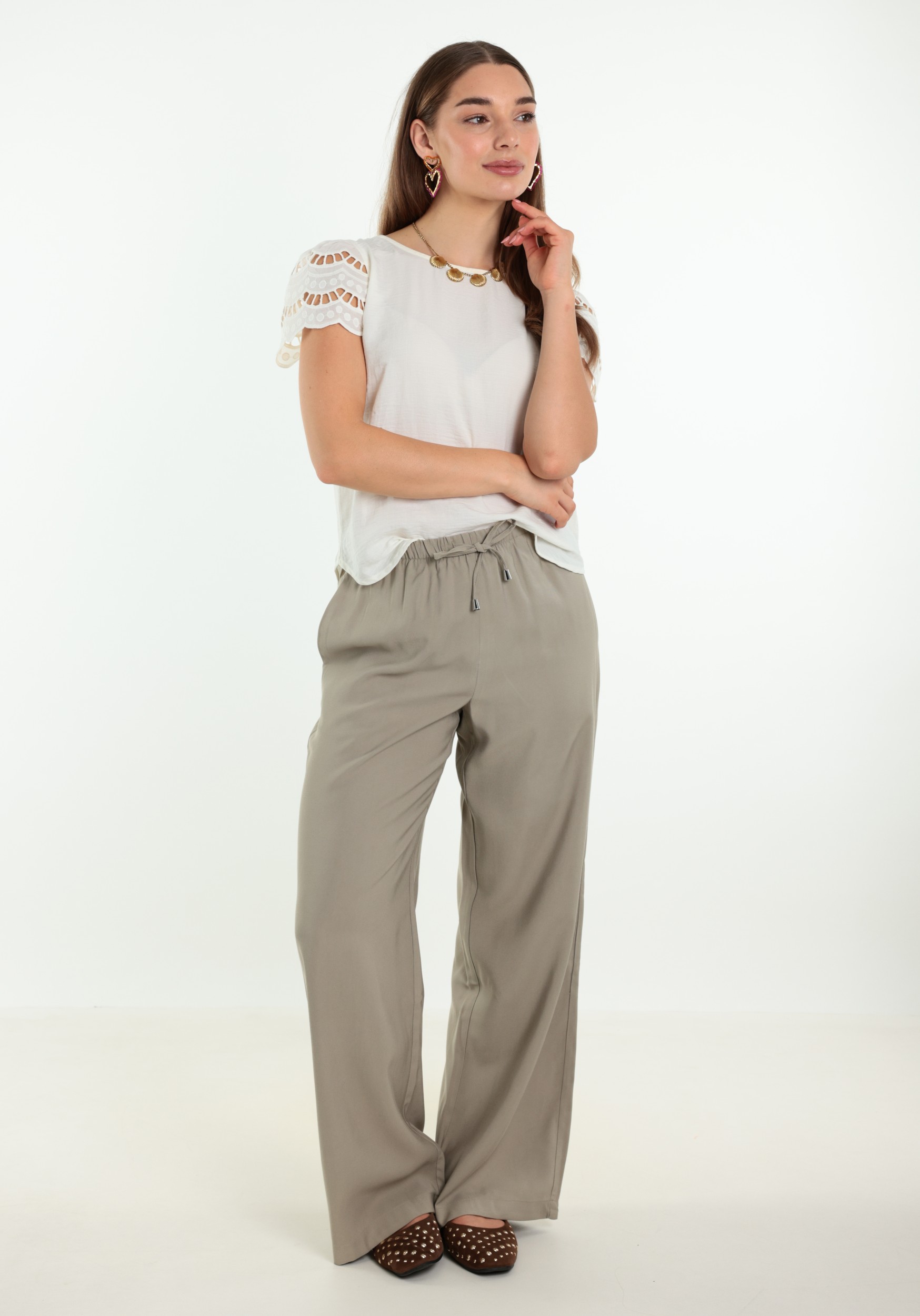 VERO MODA Broek Katie 10350532 Taupe