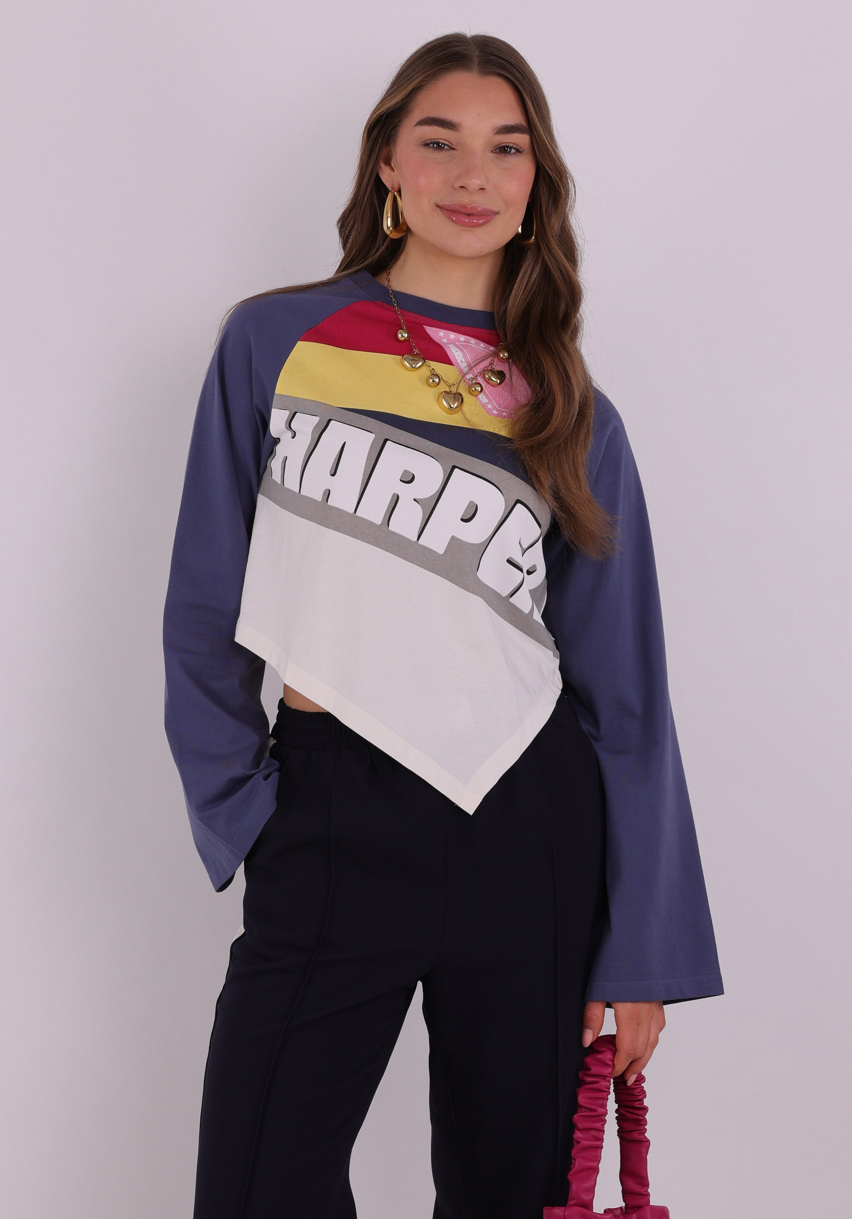 Harper & Yve Shirt Mexican summer SS6Y500 Raf blauw