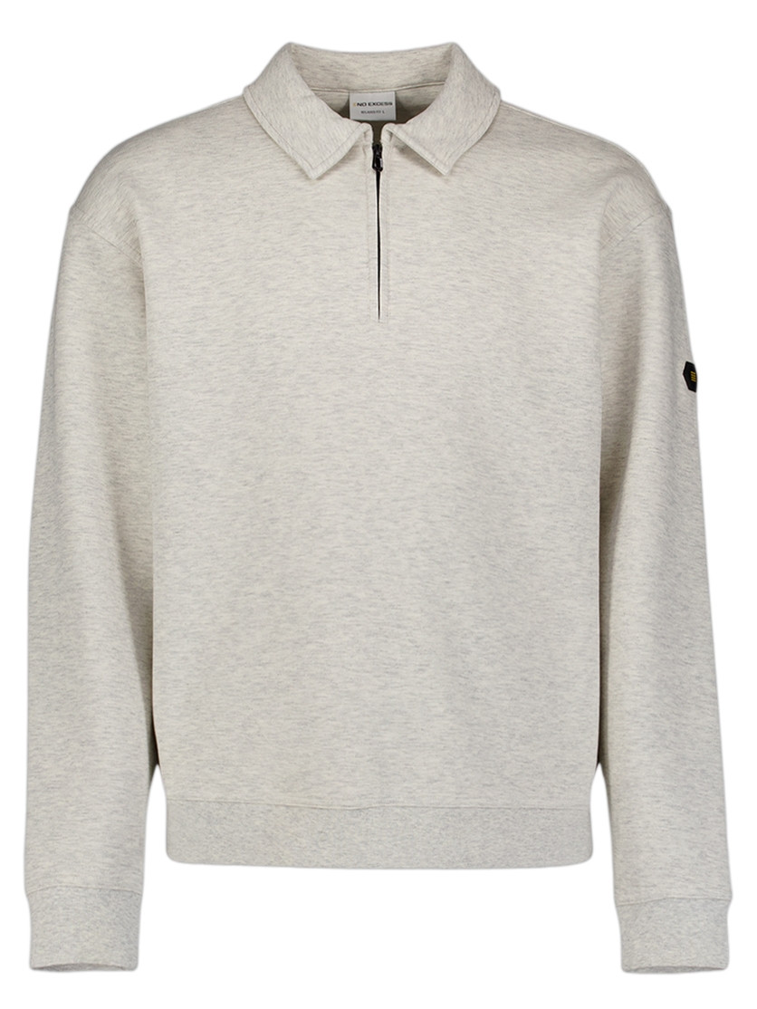 No Excess Sweater met polo kraag 31100104