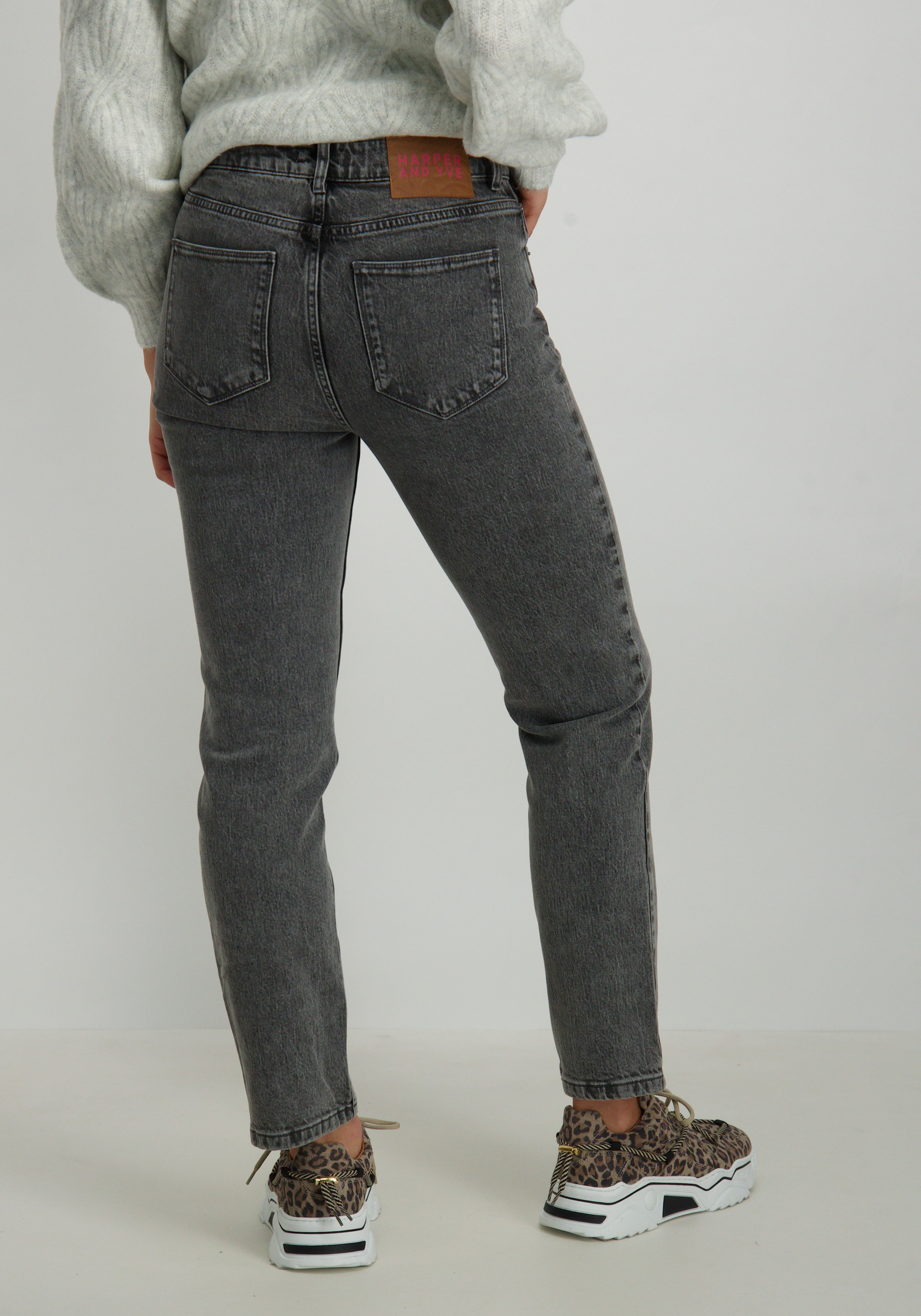 Harper & Yve Jeans Harper AW24R101 Donker Grijs