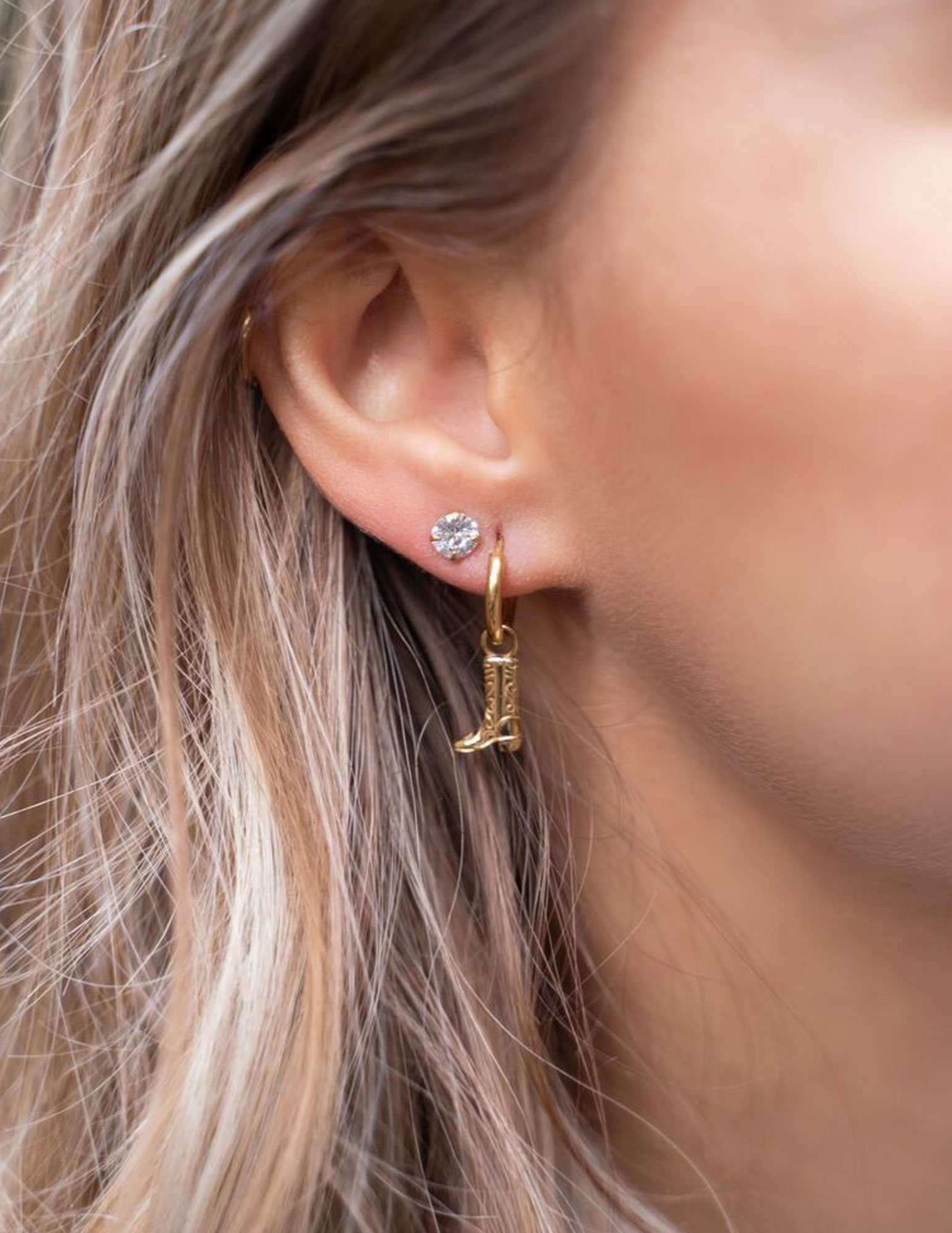 My Jewellery studs met transparante steen MJ07322 Goud