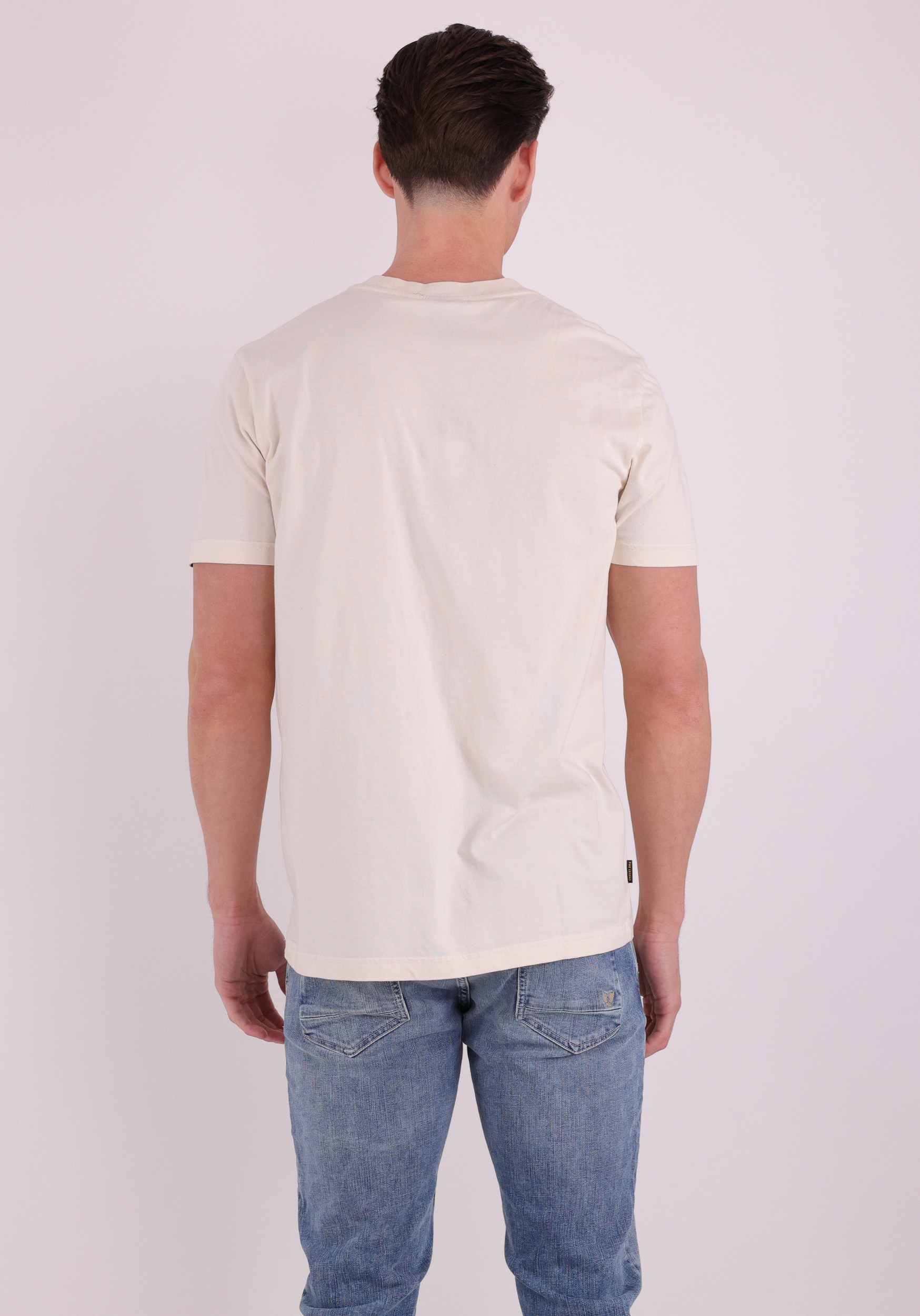 PME Legend T-shirt met opdruk PTSS2603554 Ecru