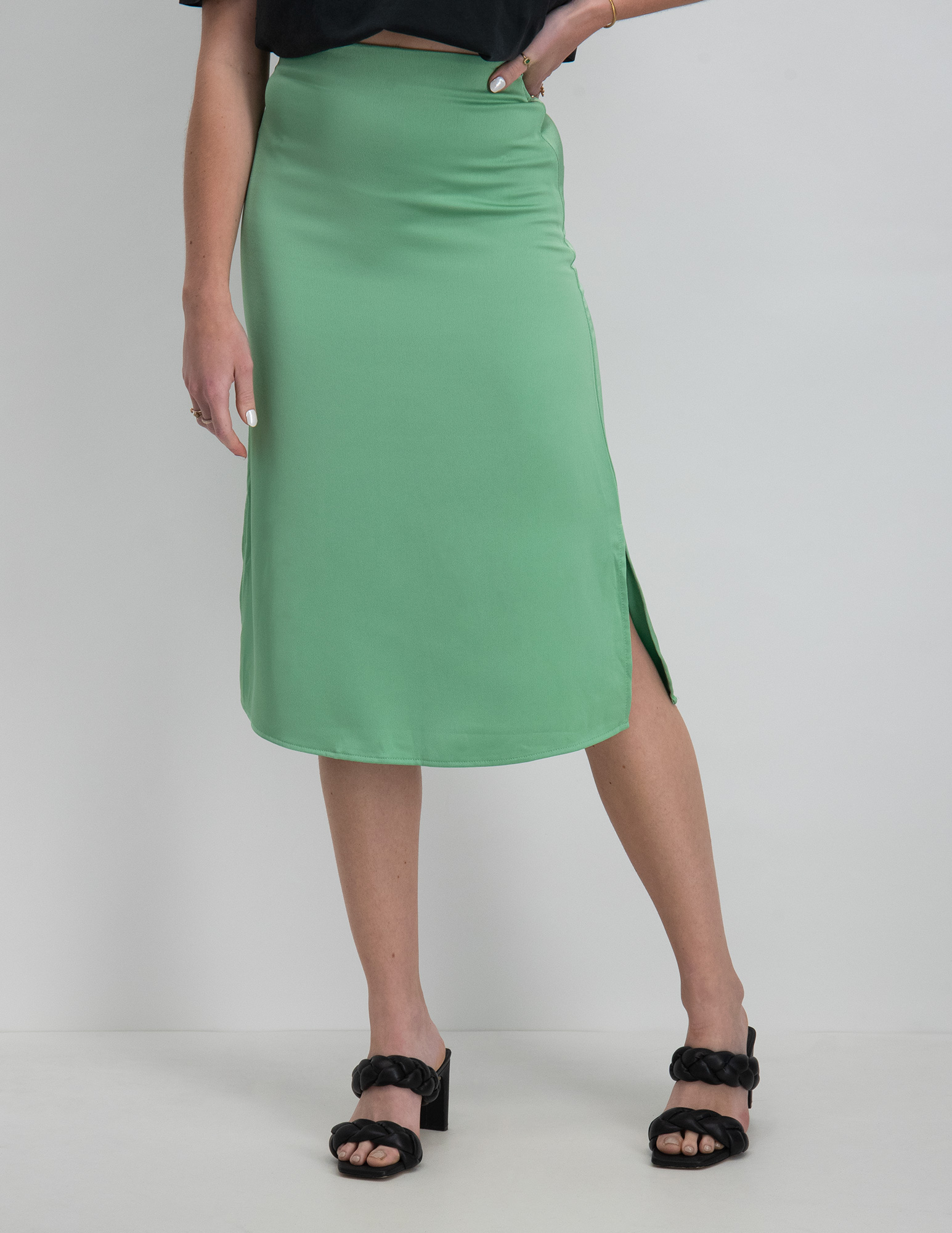 Colourful Rebel Rok Hinte satin WS214379 Licht groen