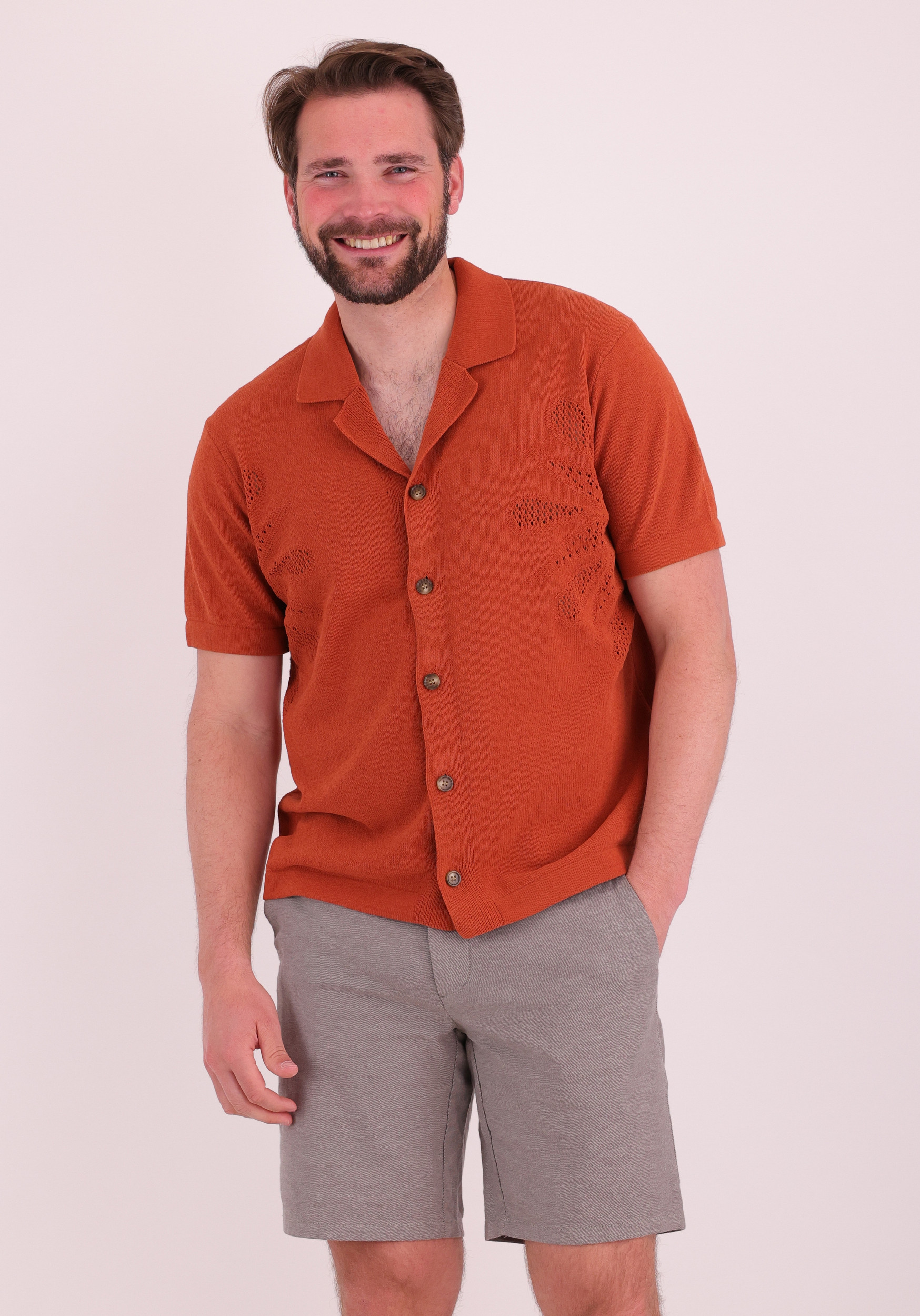 ONLY & SONS Overhemd Jam 22037745 Donker Oranje