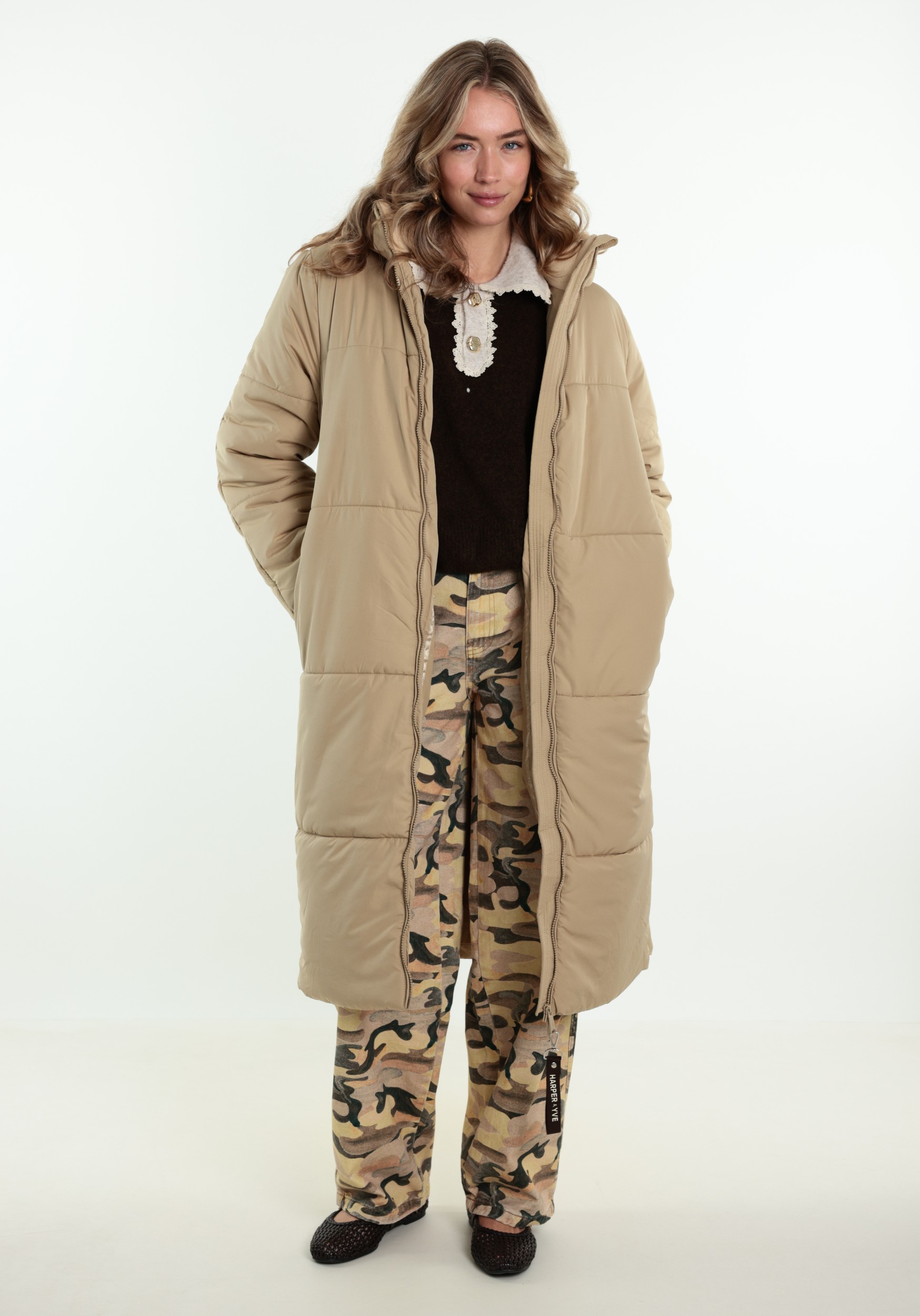 Harper & Yve Winterjas Jenny AW6N221 Zand