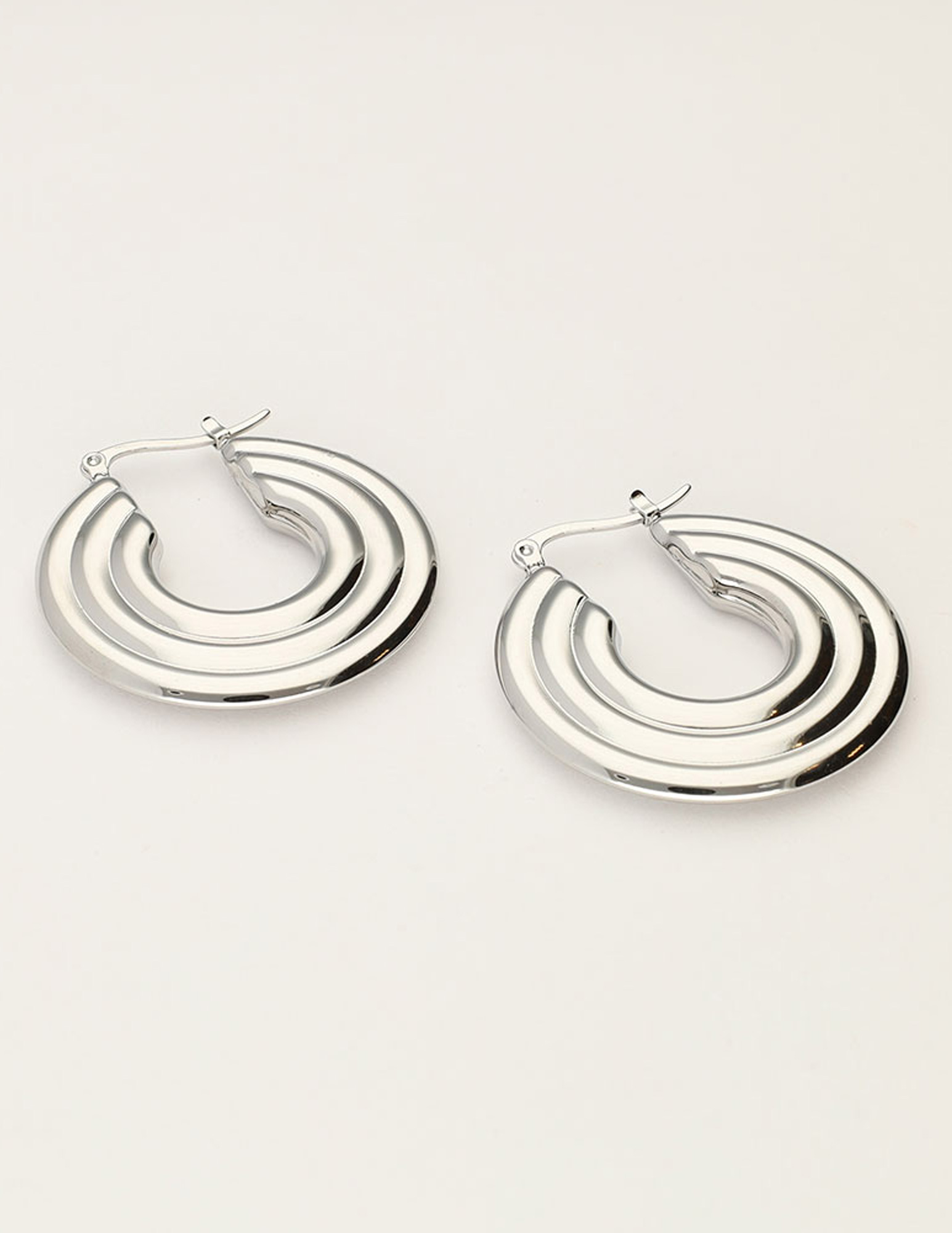 My Jewellery Bold oorringen met disc MJ11522 Zilver