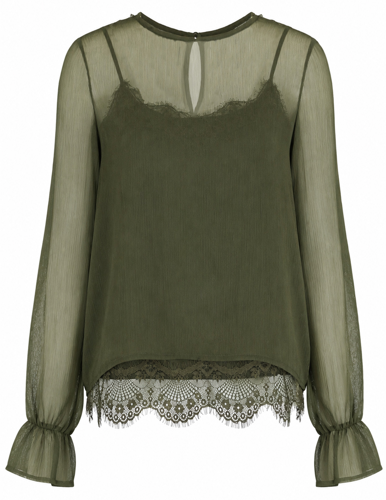 VERO MODA Blouse Lalie 10352679 Groen