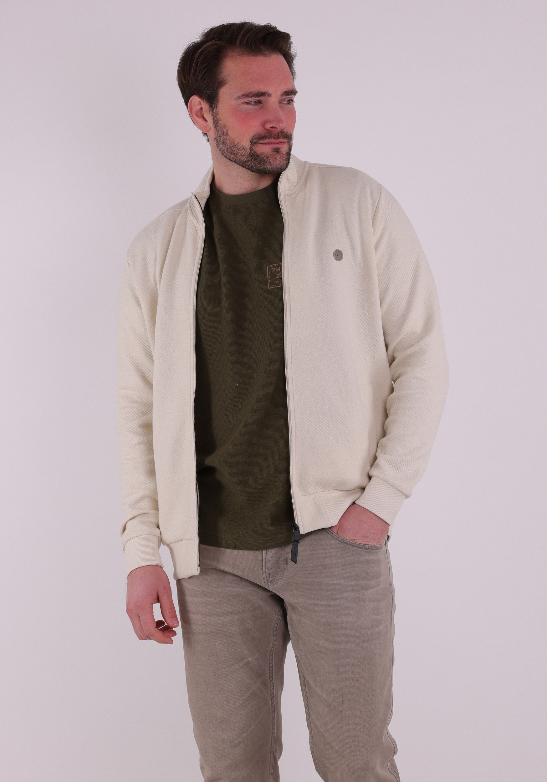 Petrol Vest M-1060-SWC333 Ecru