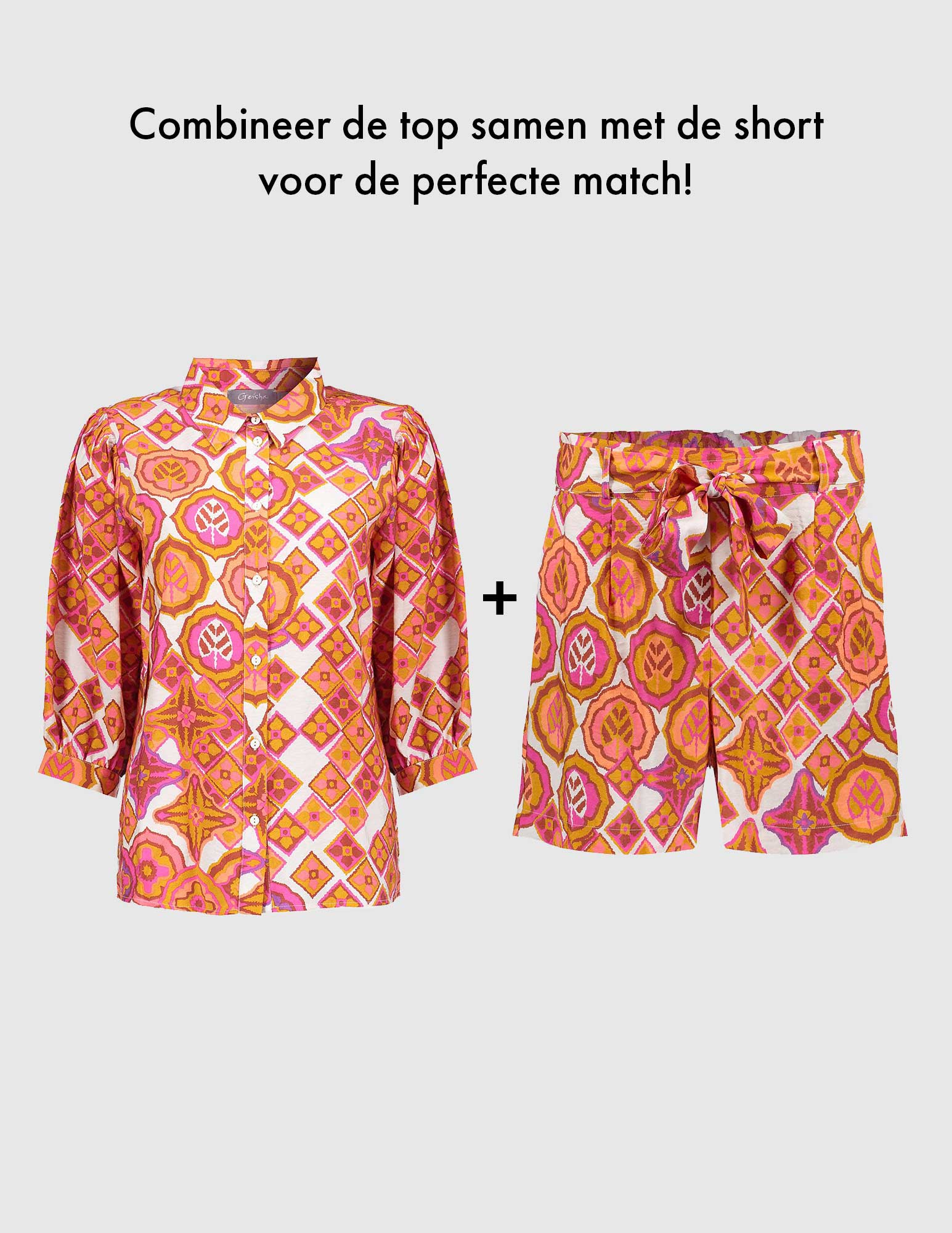 Geisha Korte broek 41223-20 Oranje