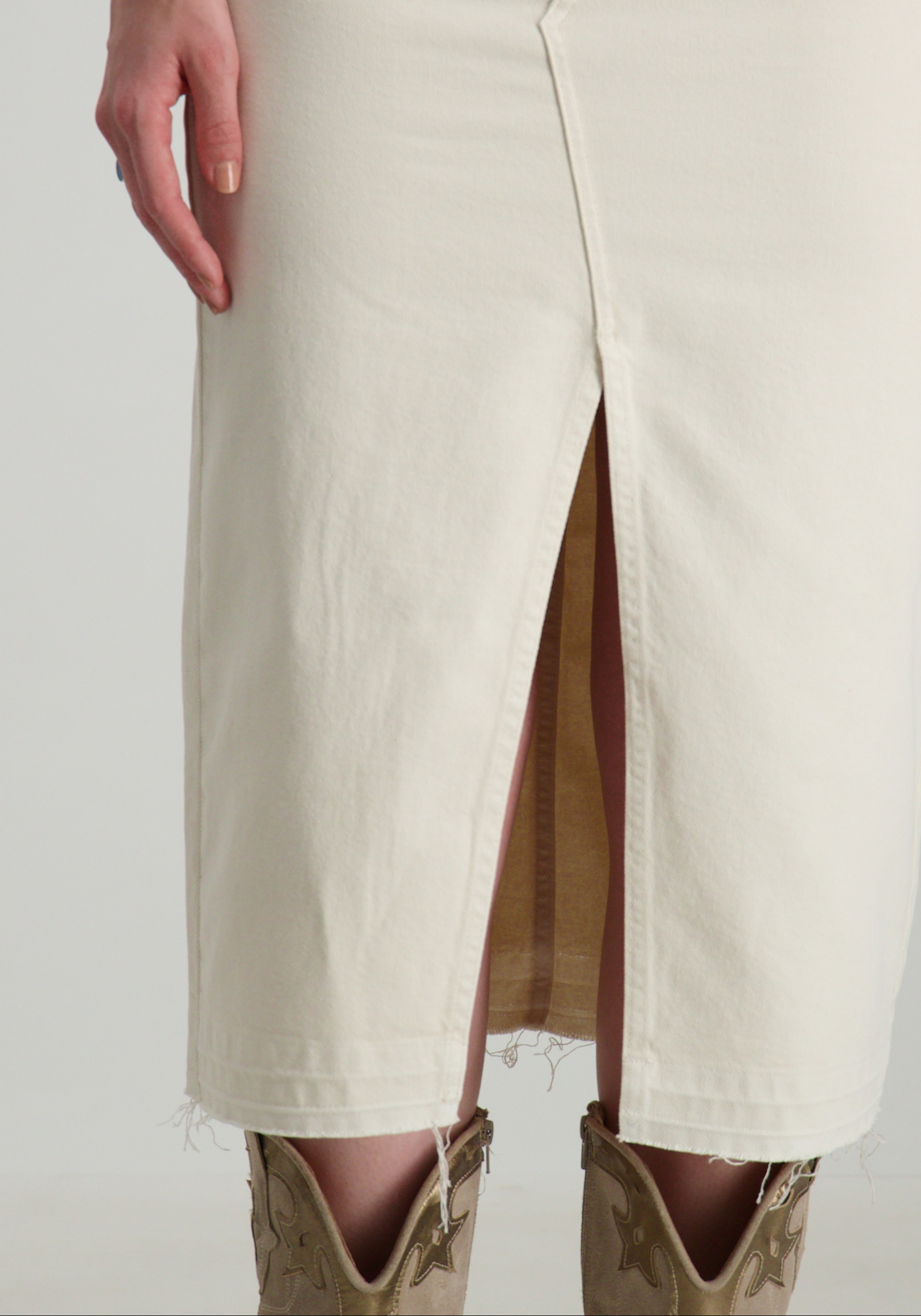 Harper & Yve Denim rok Yve HS24X002 Wolwit-ecru