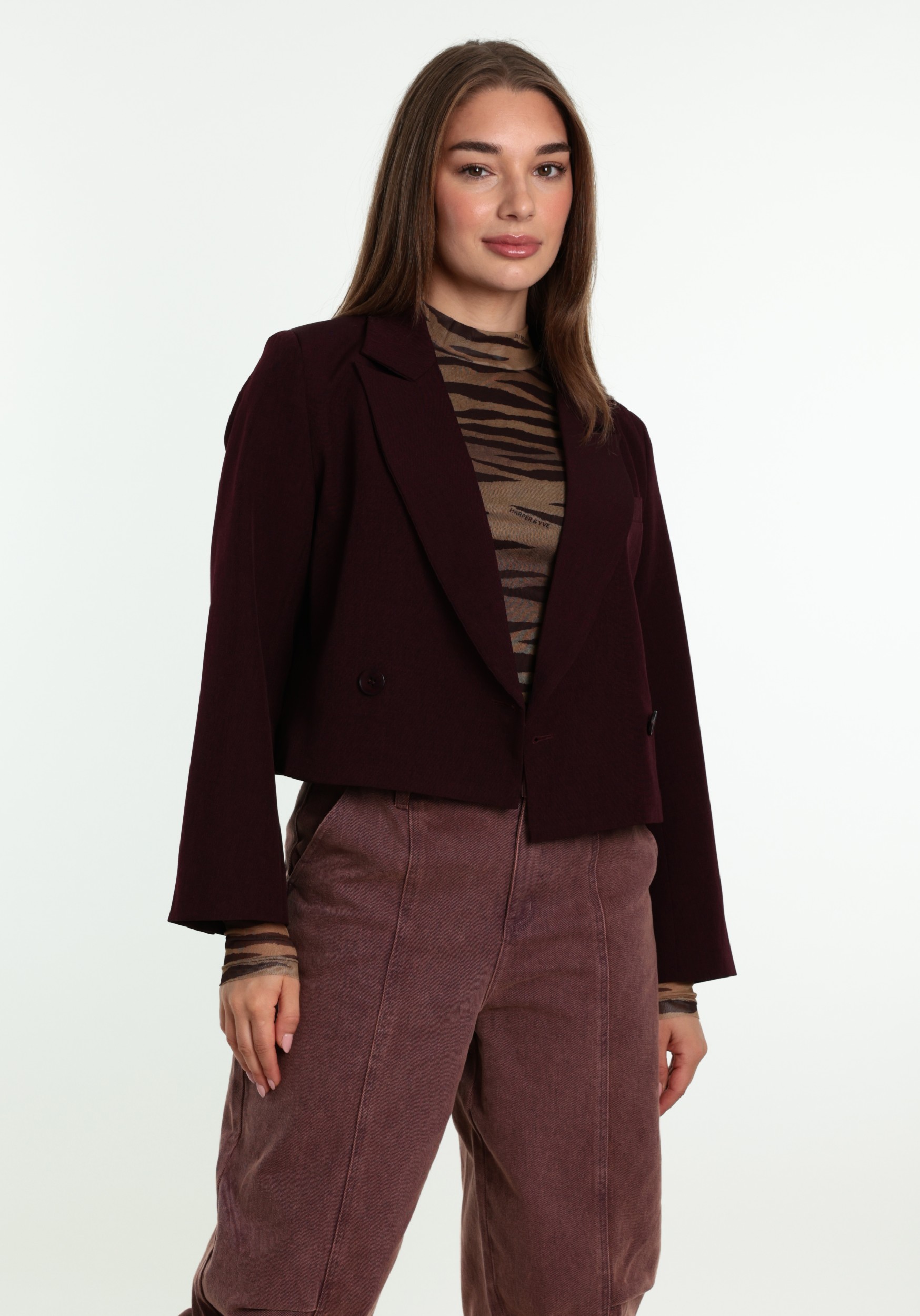 Ydence Blazer Ayla FS2601 Donker Paars