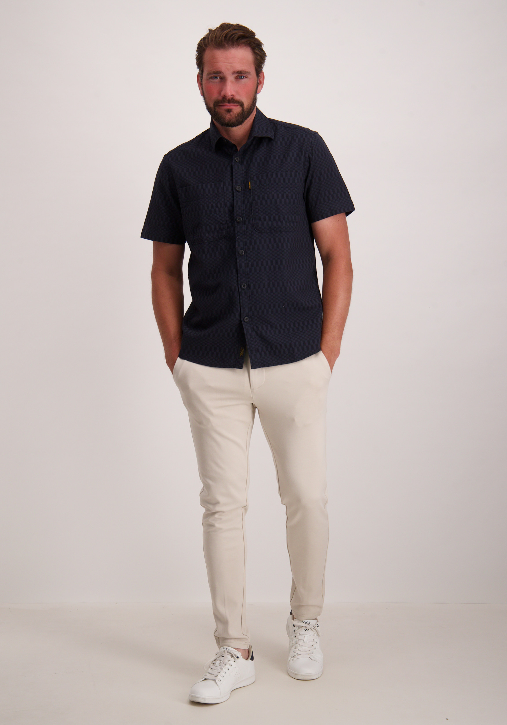 PME Legend Overhemd PSIS2504214 Donker blauw