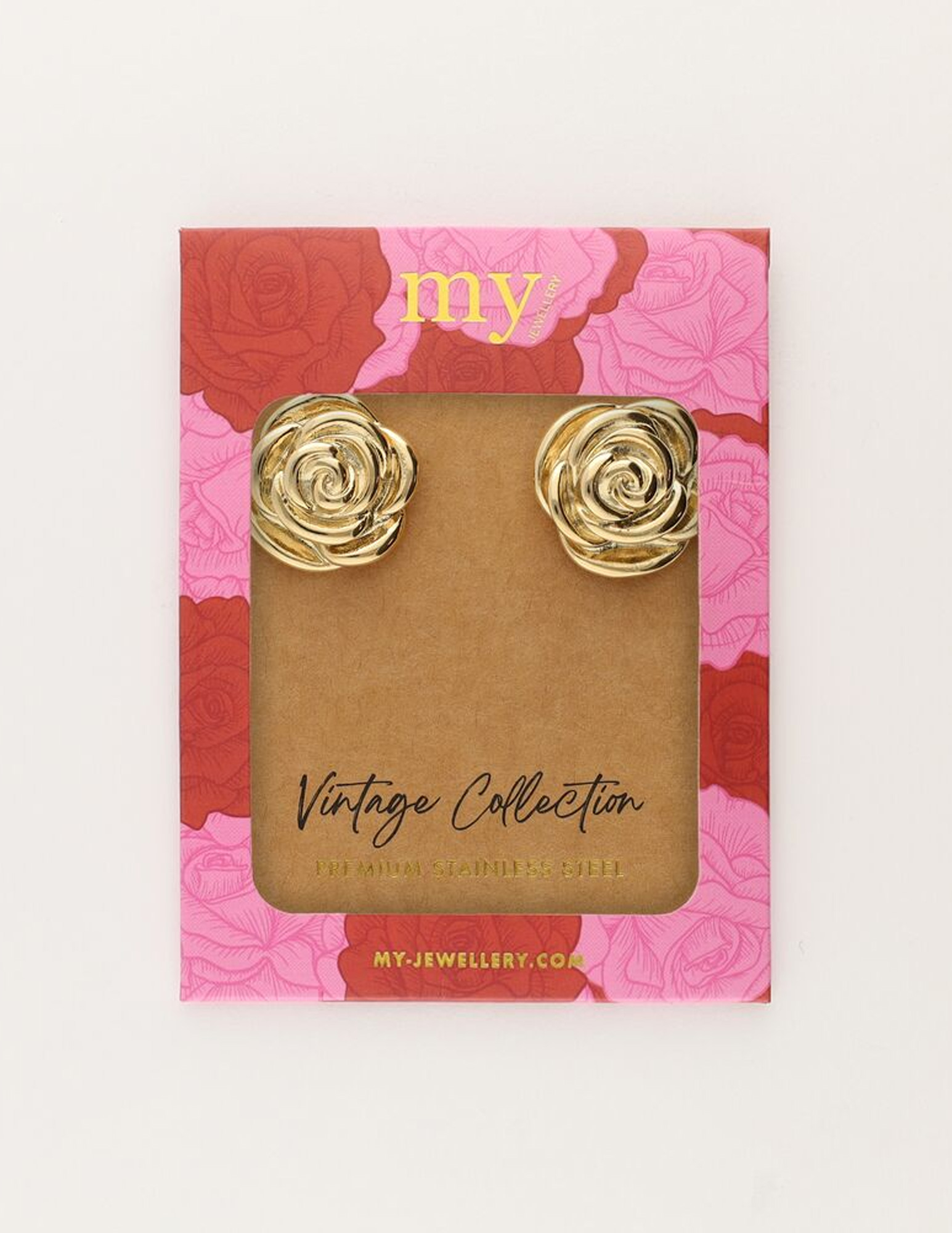 My Jewellery Vintage studs roos MJ11262 Goud