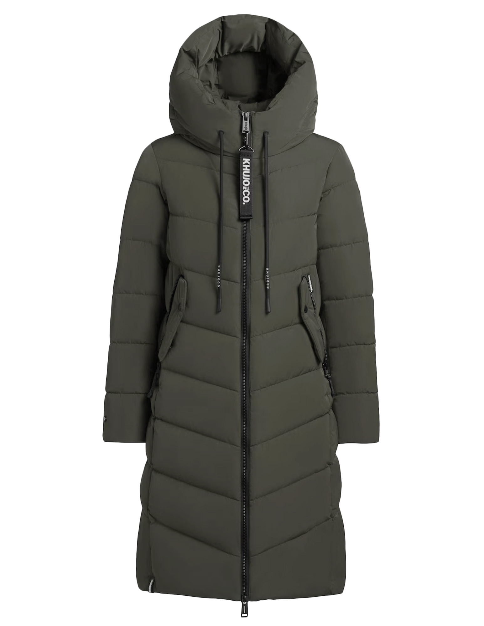 KHUJO Winterjas Mikia2 1257CO253 Donker groen