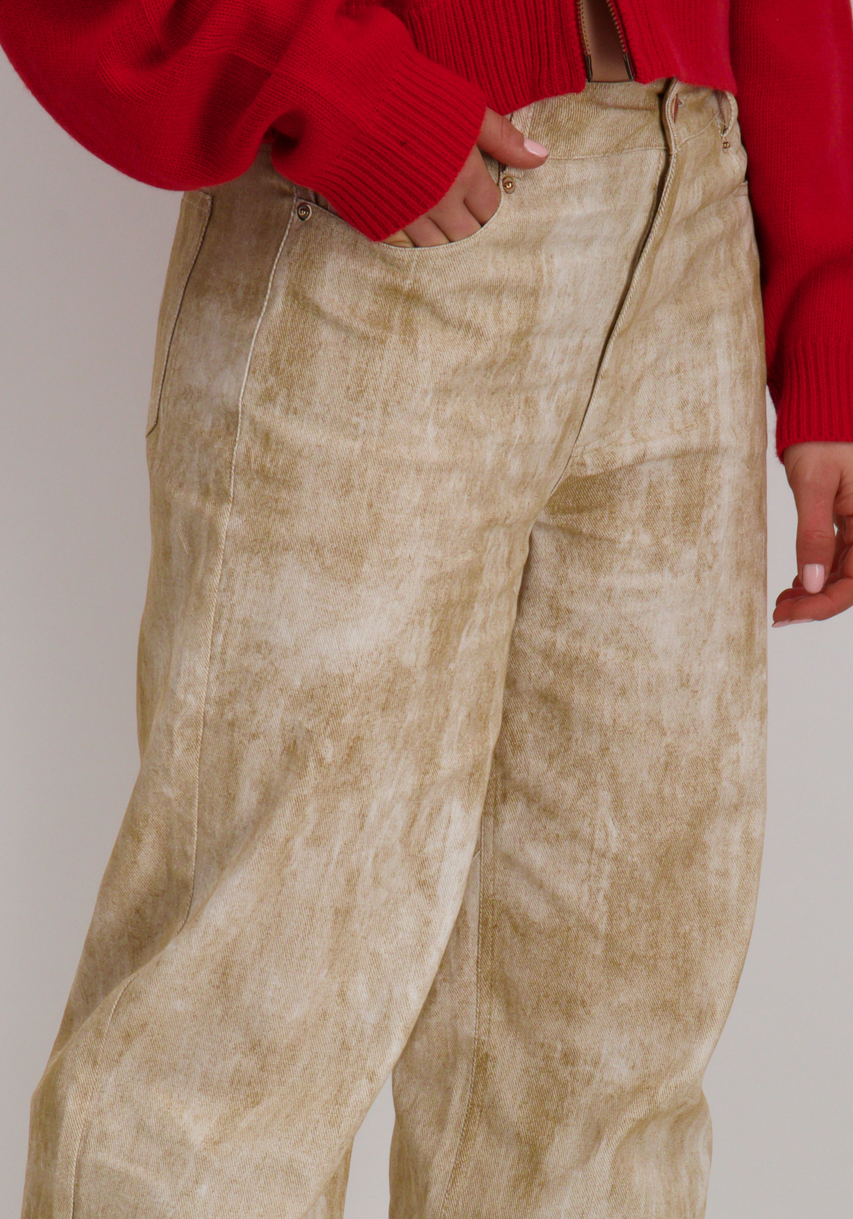 Amaya Amsterdam Broek Junoa Beige