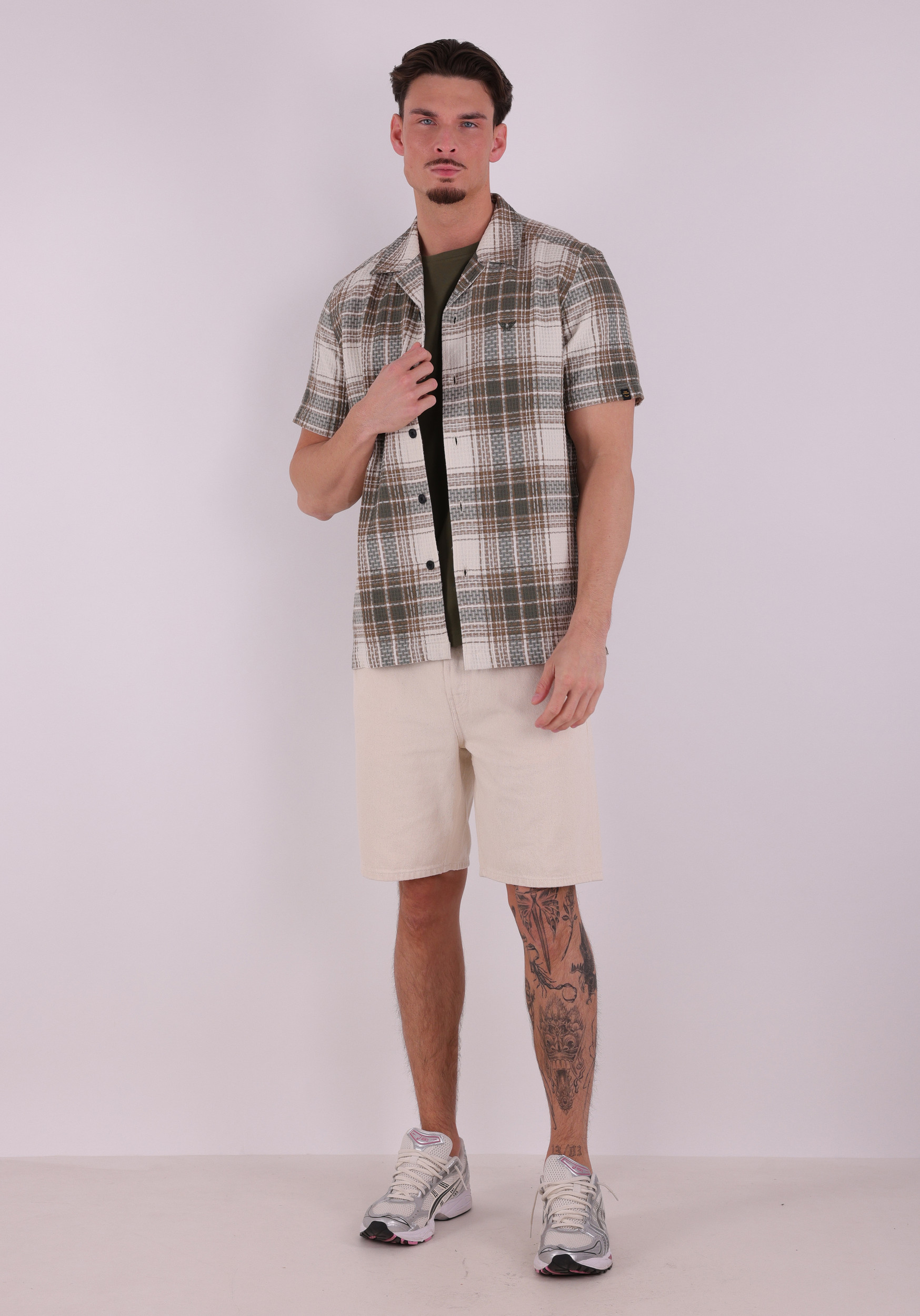 PME Legend T-shirt American classic PTSS2602599 Midden groen