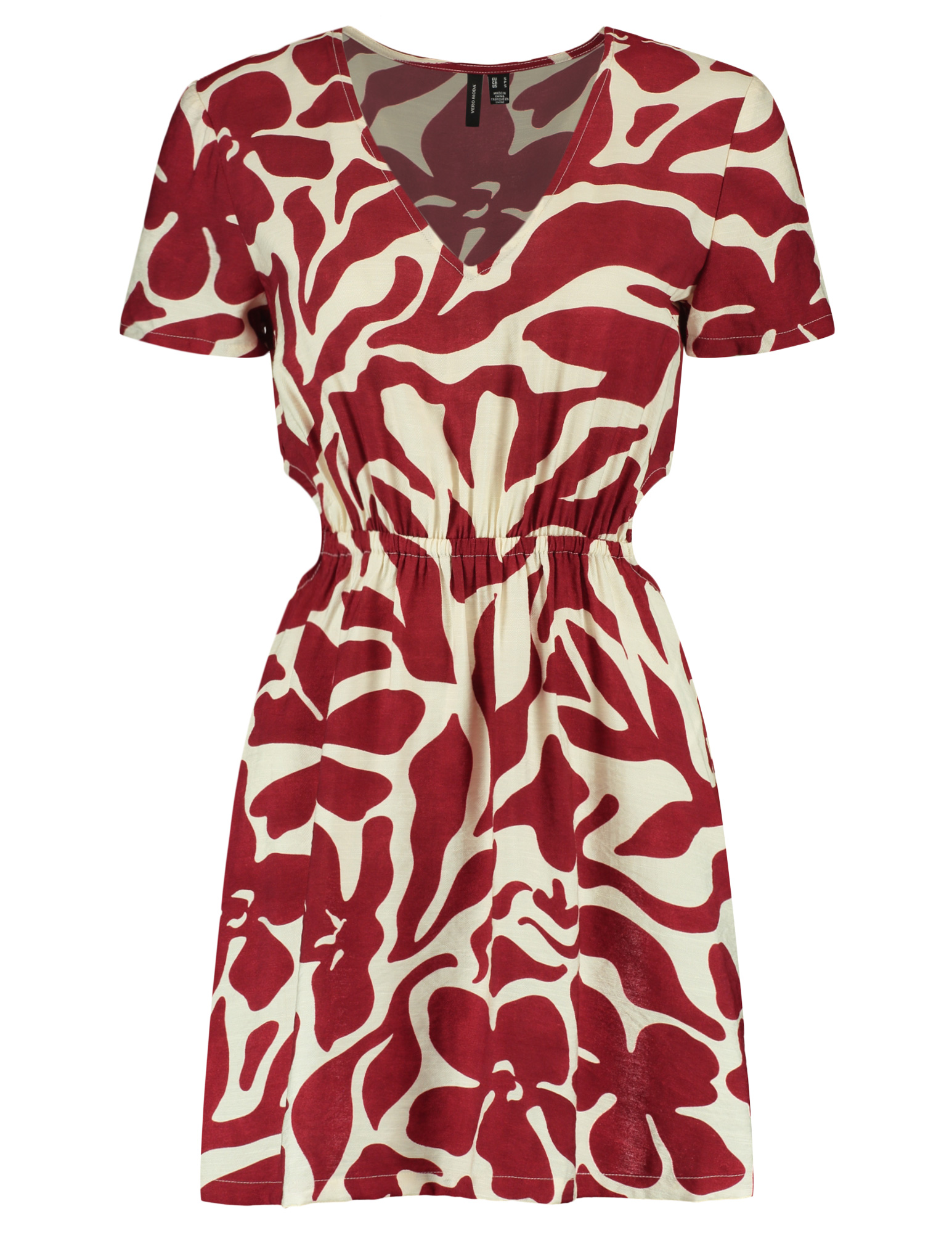 Vero moda Jurk Lea 10338728 Steenrood