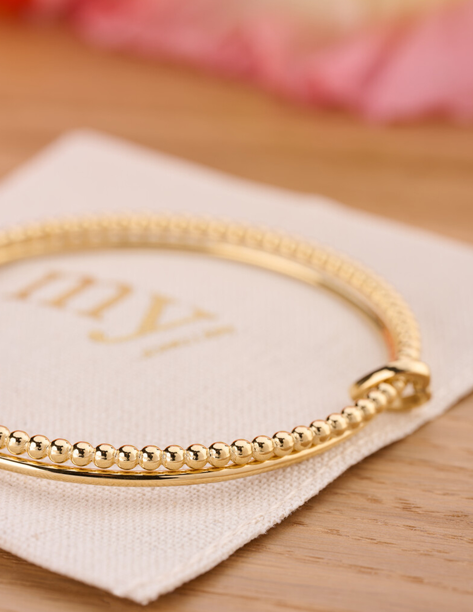My Jewellery Love dubbele bangle met hartje MJ15265 Goud