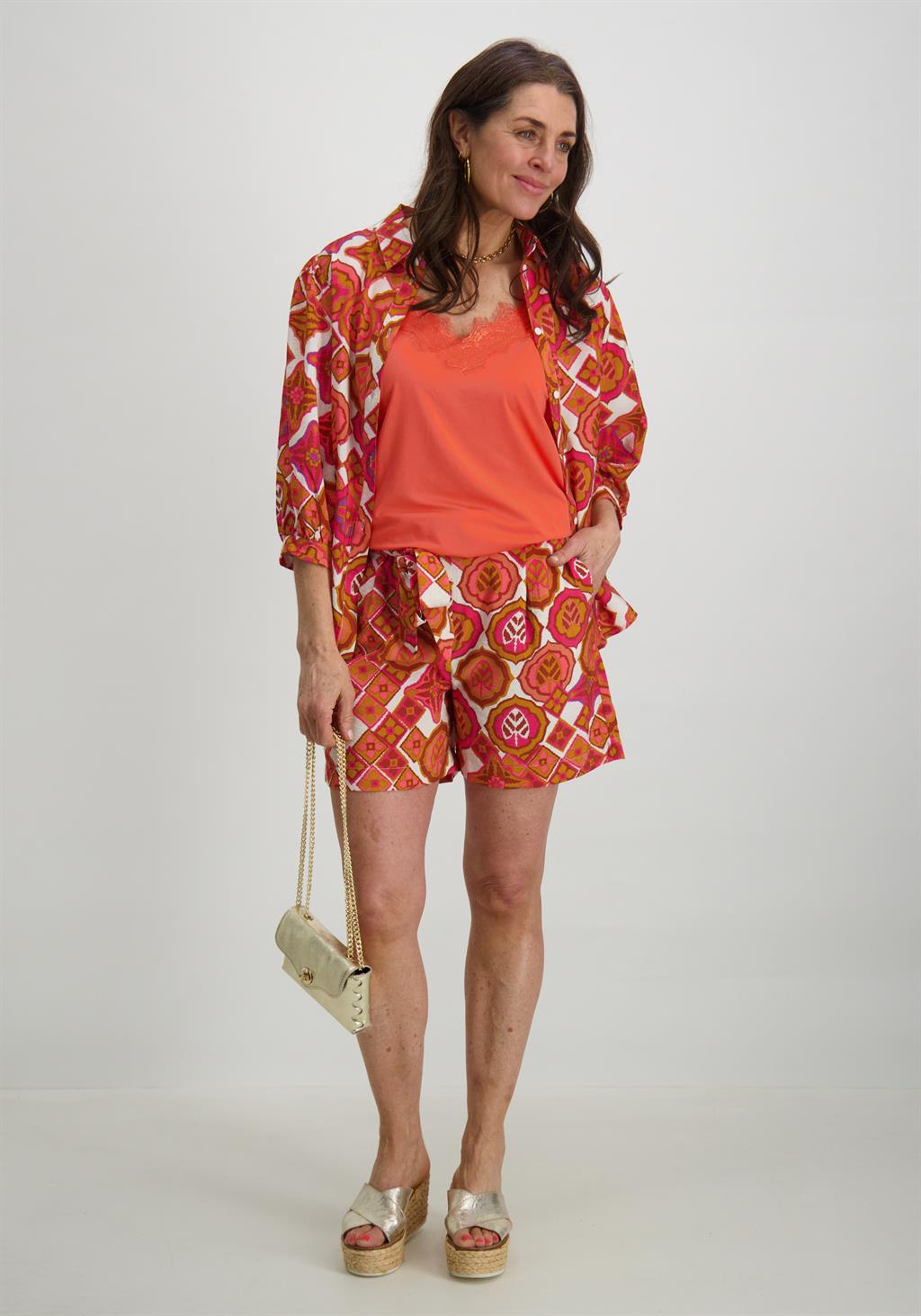 Geisha Korte broek 41223-20 Oranje